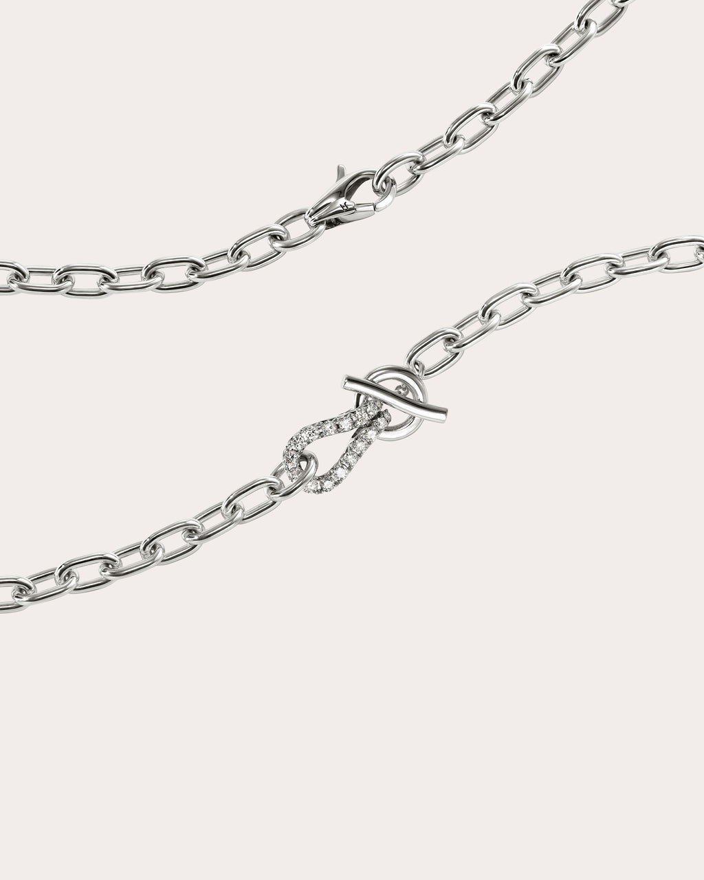 Diamond Surf Toggle Necklace