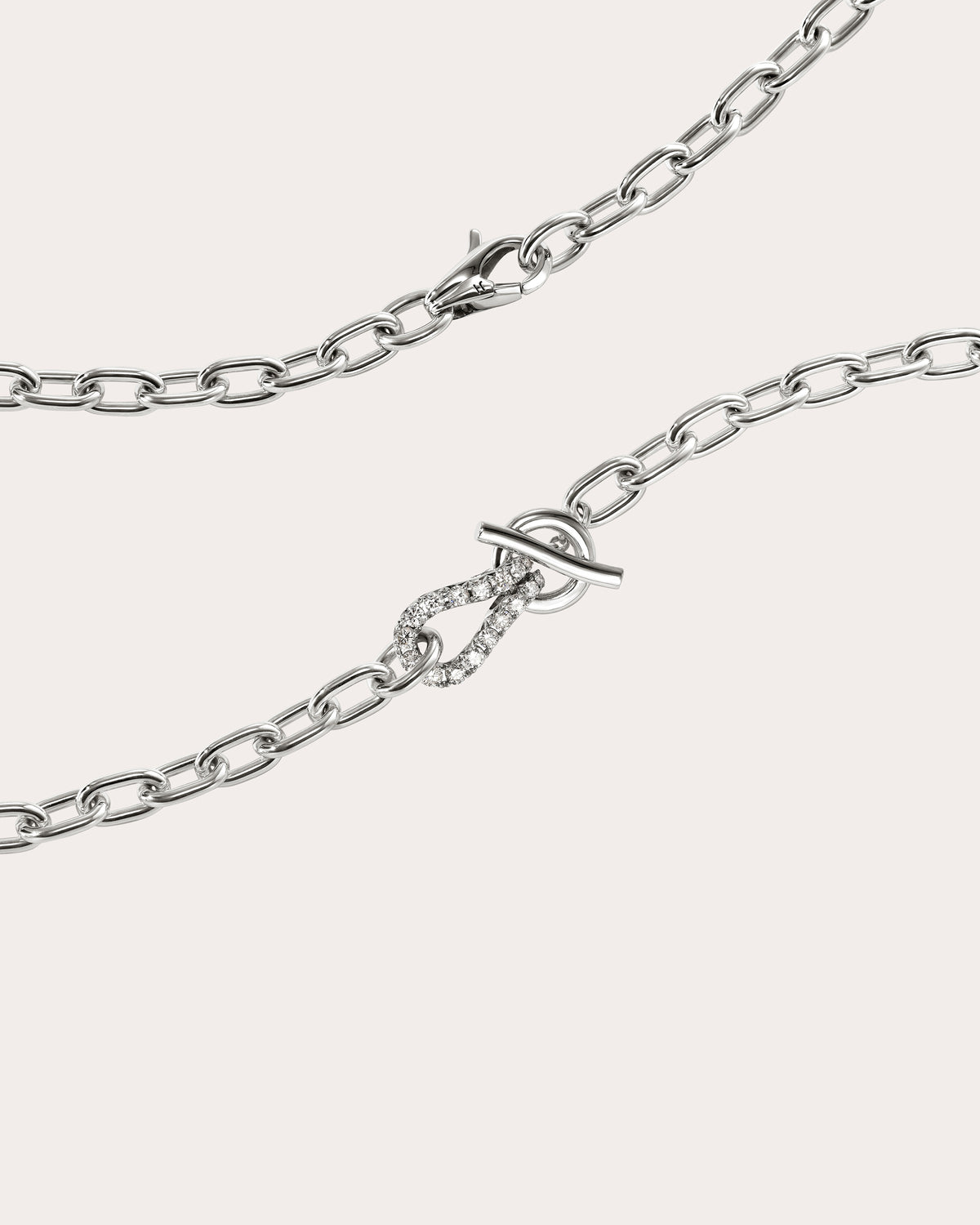 Diamond Surf Toggle Necklace