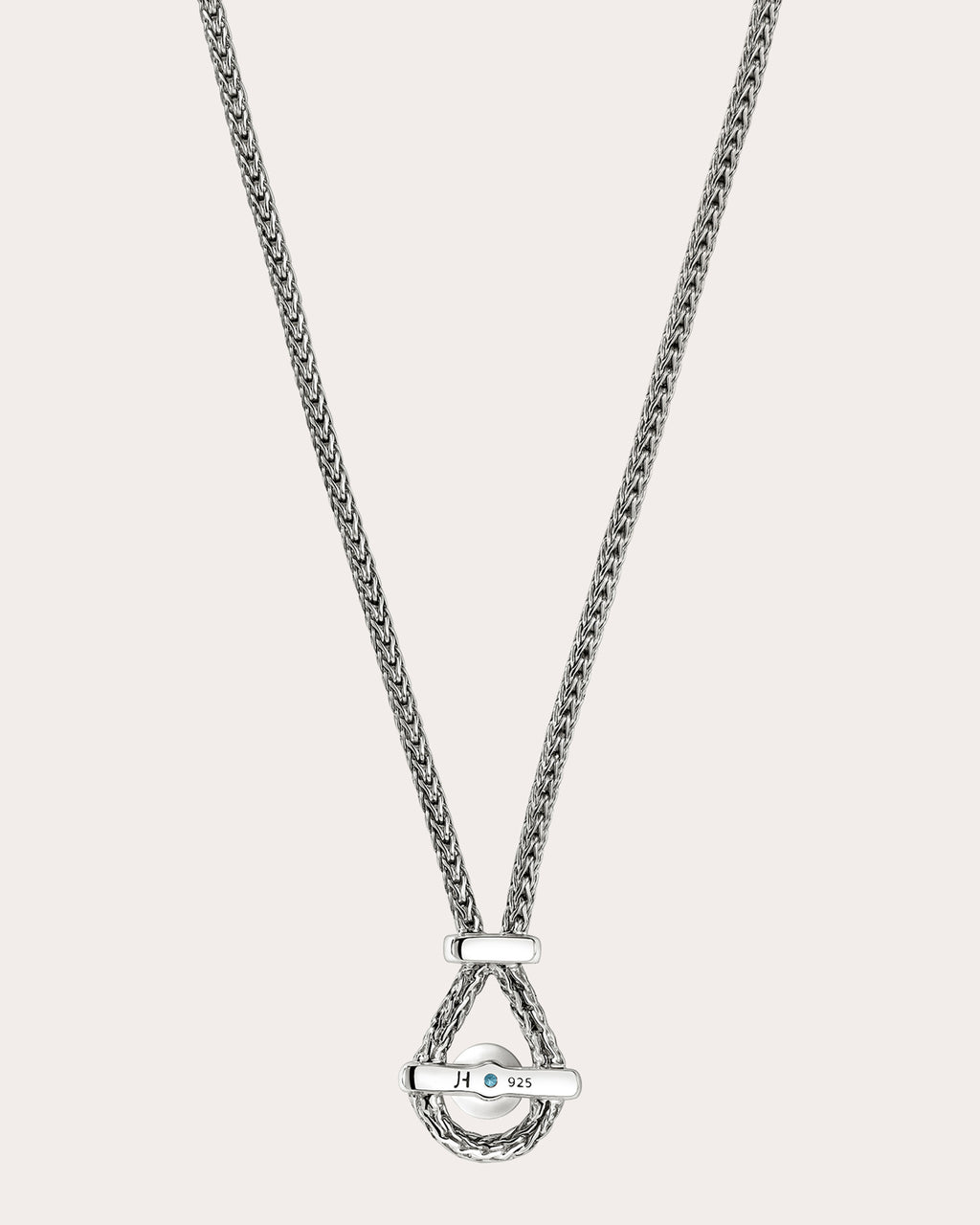 Swiss Blue Topaz Icon Pendant Necklace