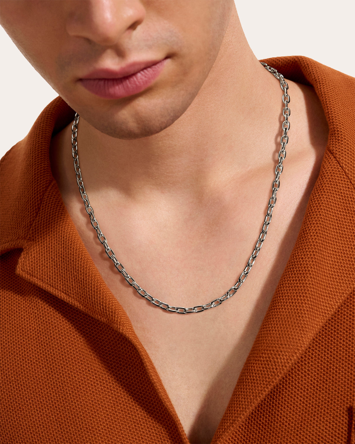 Oval Link Chain Necklace