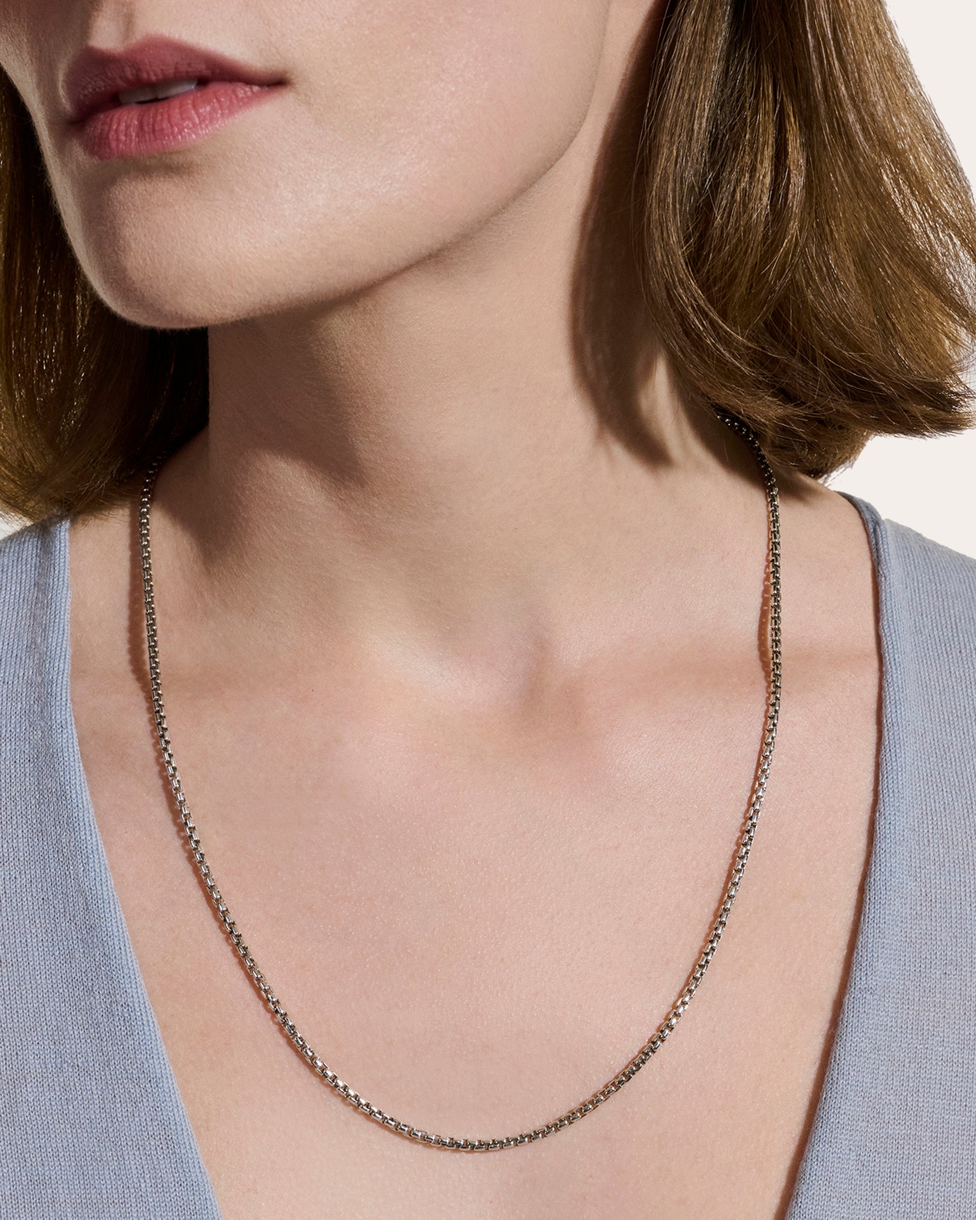 2.7mm Box Chain Necklace
