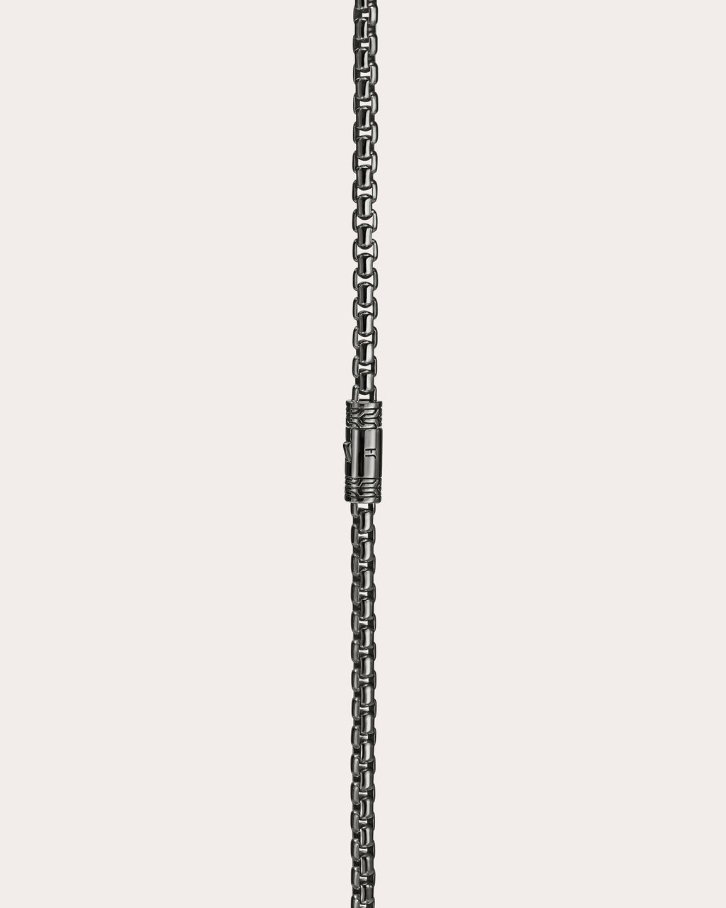 Blackened Box Chain Necklace