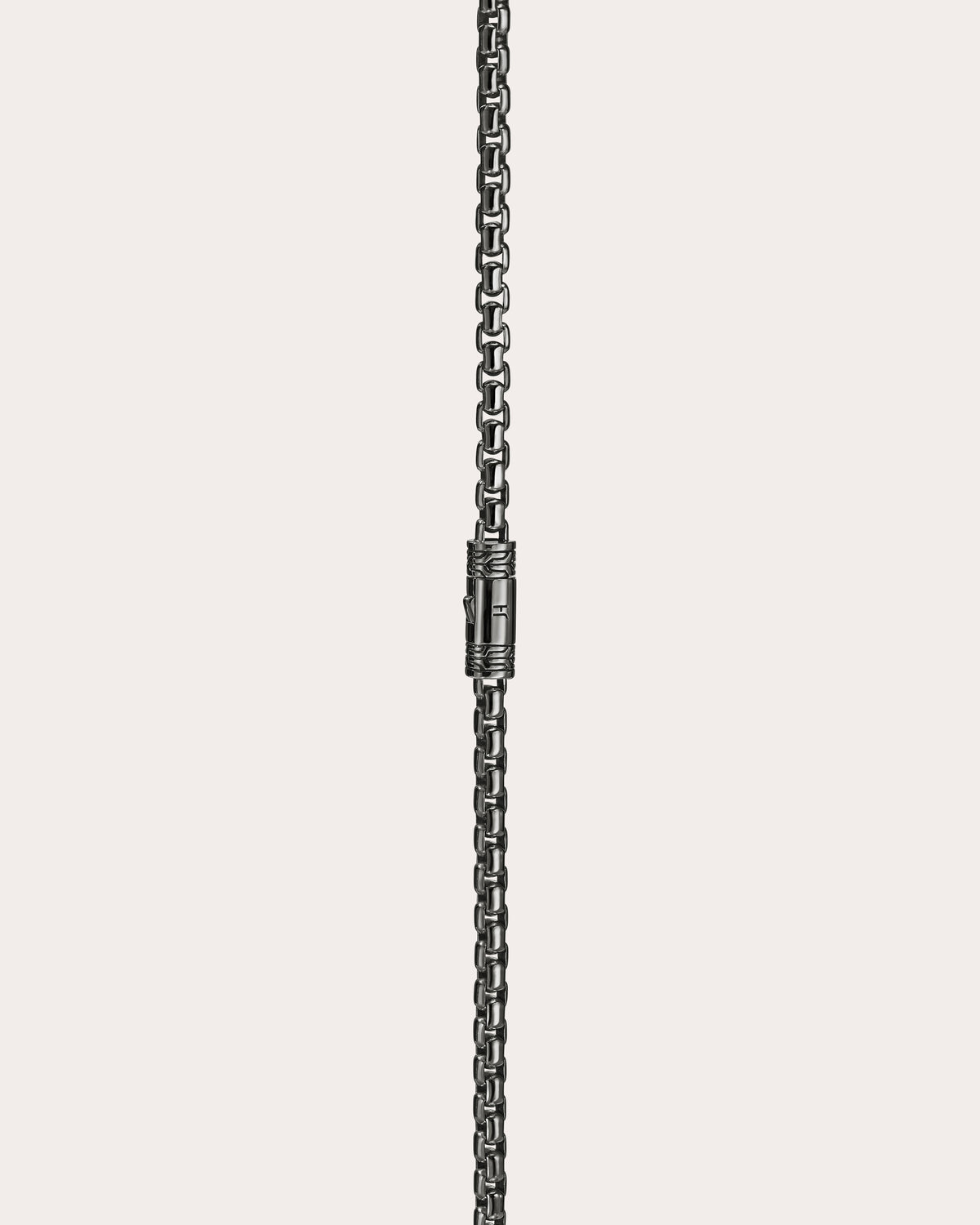 Blackened Box Chain Necklace