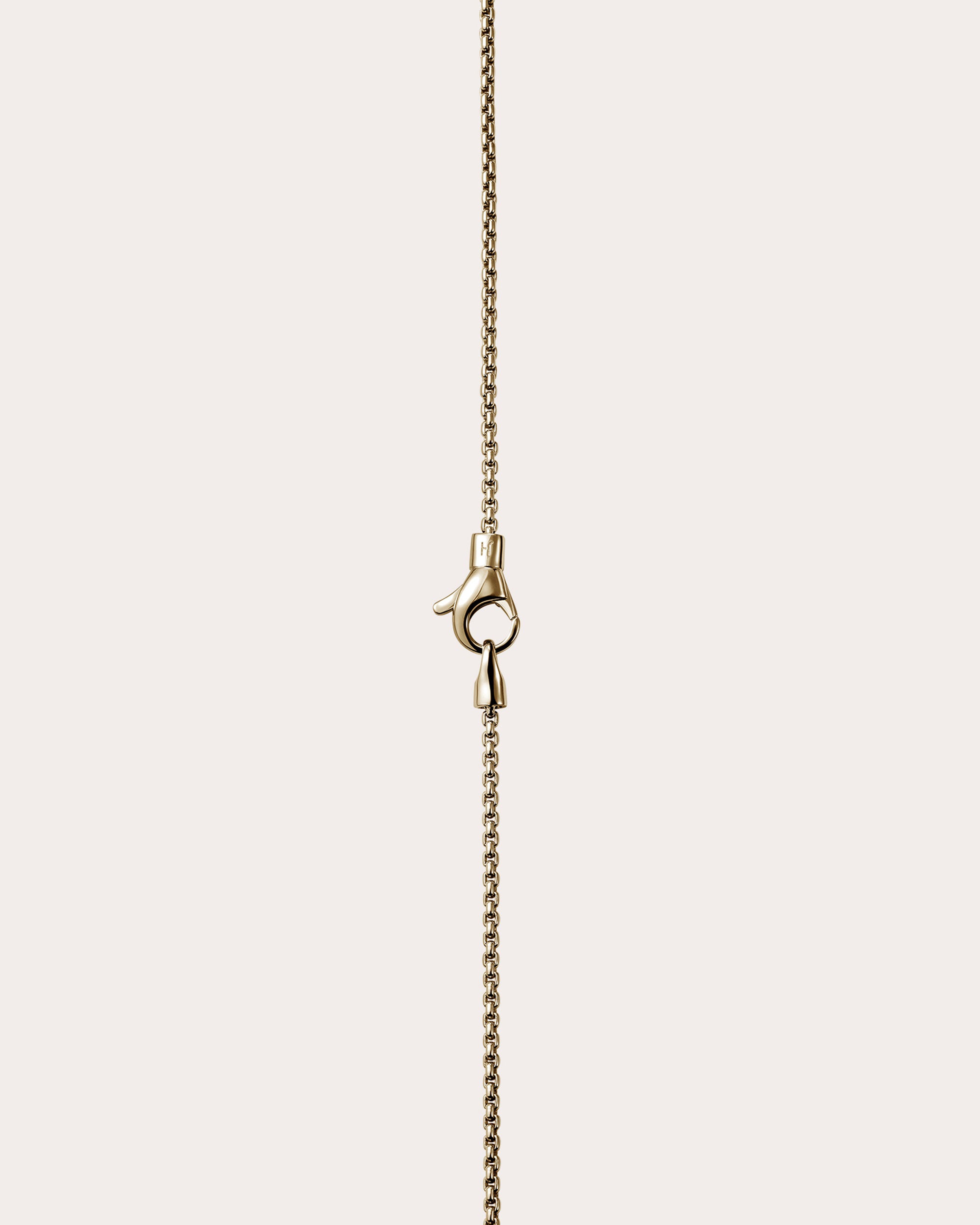 14k Gold Box Chain Necklace