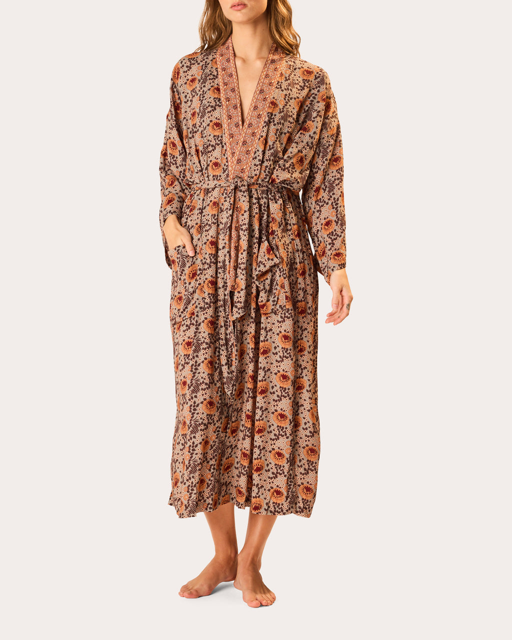 Diane Floral Kimono Robe