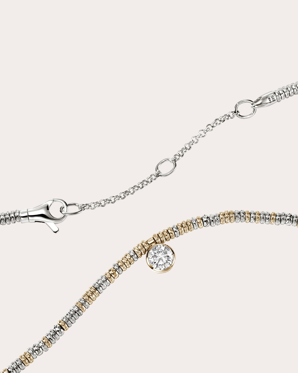 Diamond JH Lovestruck™ Heishi Pendant Necklace