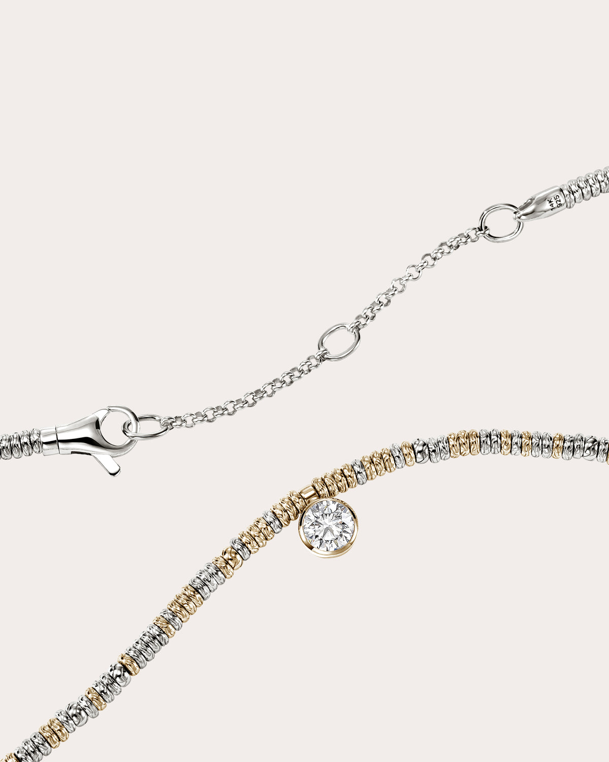 Diamond JH Lovestruck™ Heishi Pendant Necklace