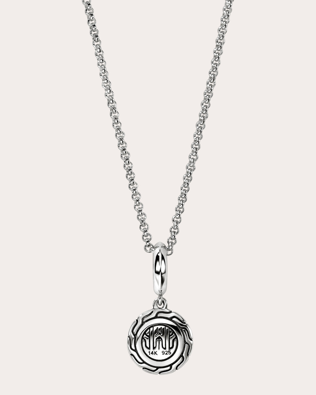 Diamond & Two-Tone JH Essential Pendant Necklace