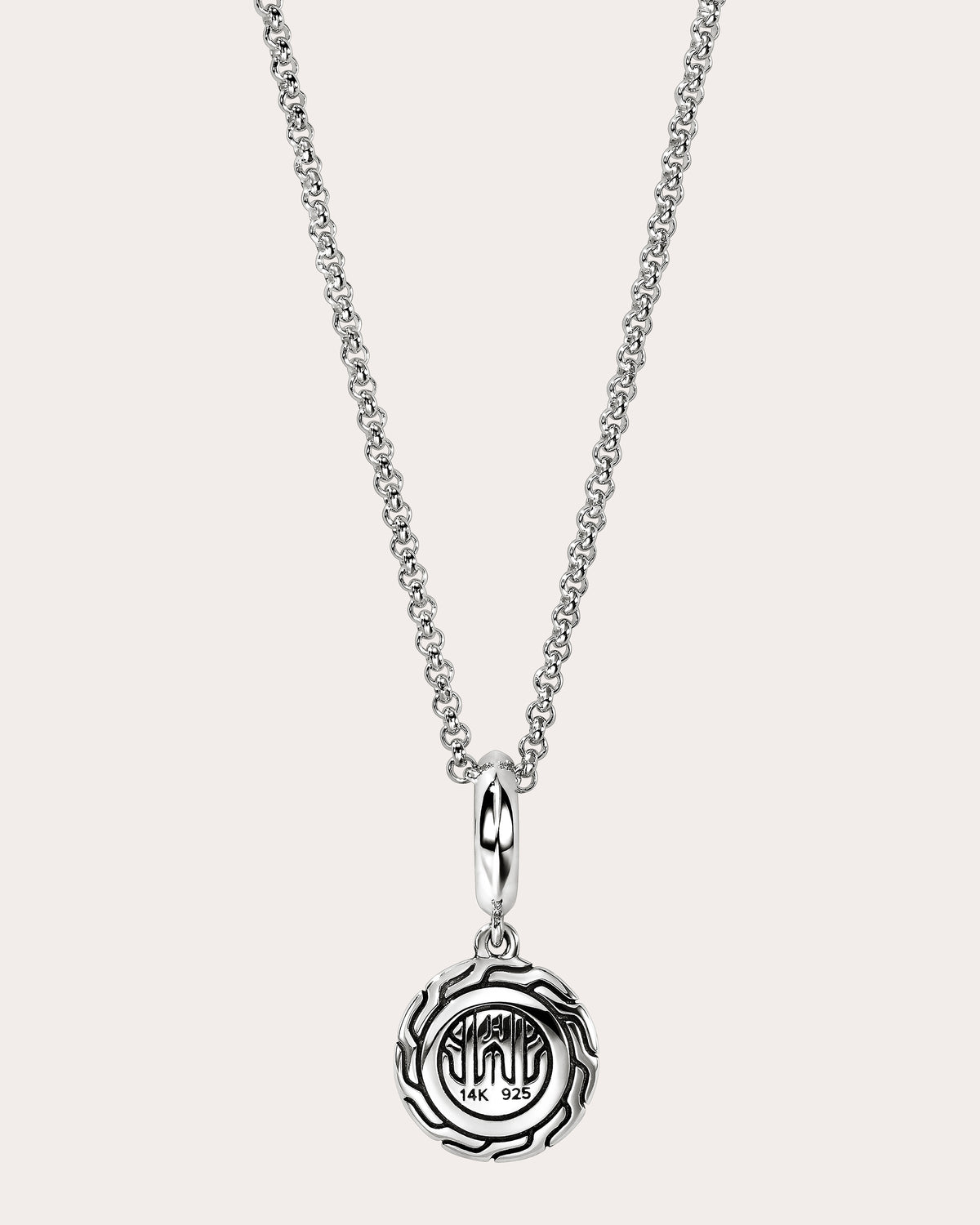 Diamond & Two-Tone JH Essential Pendant Necklace
