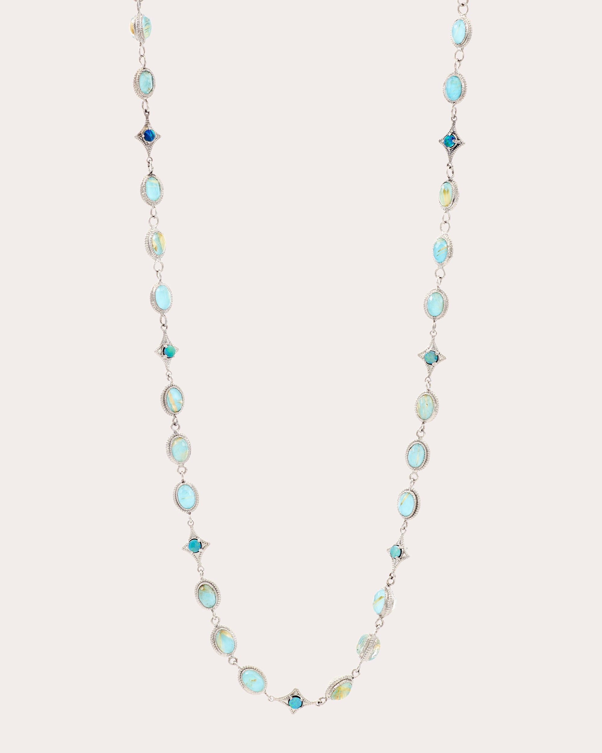 Turquoise & Opal Crivelli Station Necklace