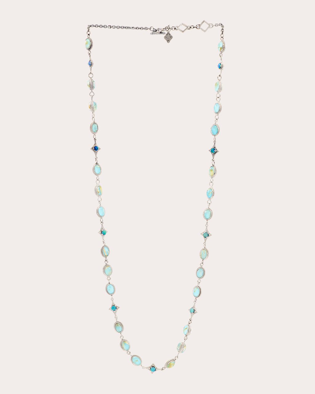 Turquoise & Opal Crivelli Station Necklace