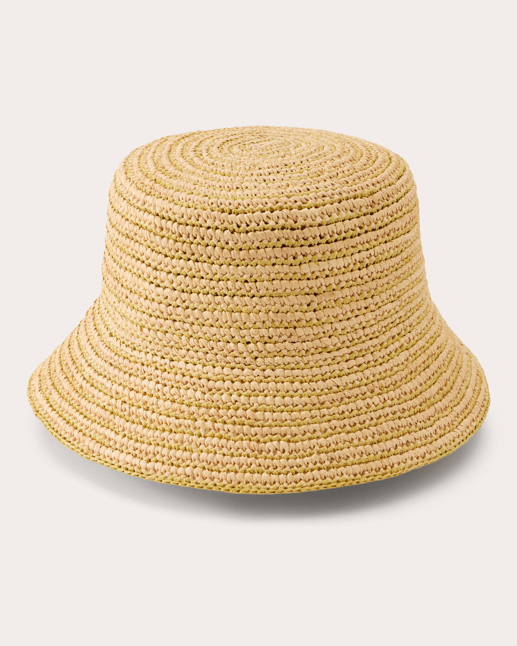 Nala Stripe Crocheted Raffia Bucket Hat