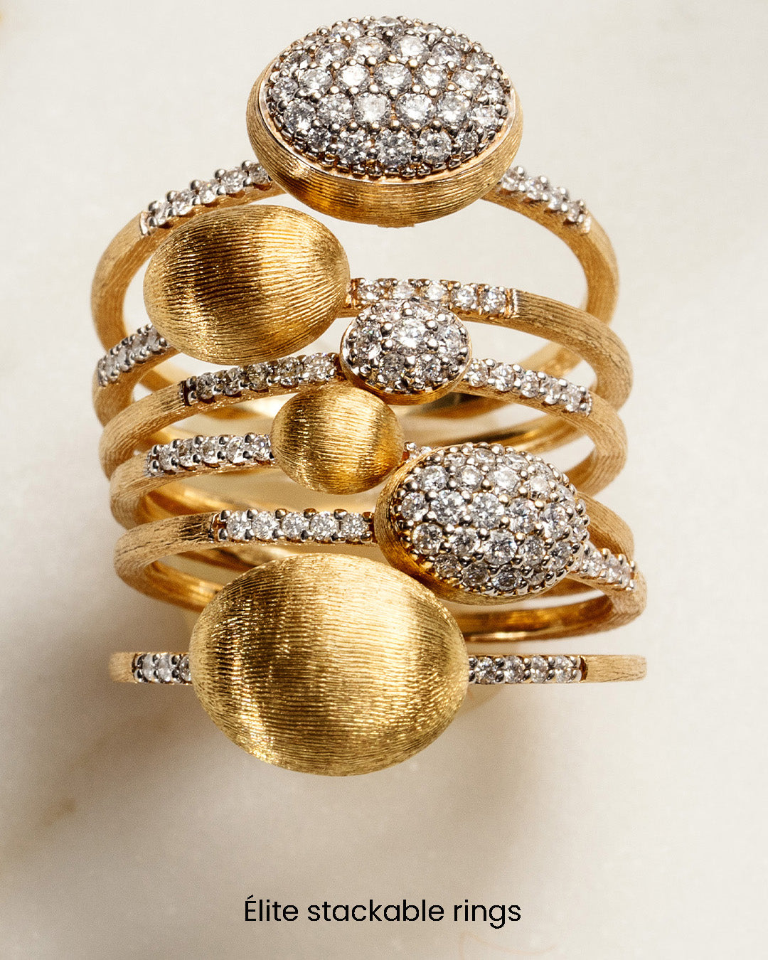 Diamond & 18k Gold Élite Pavé Ring
