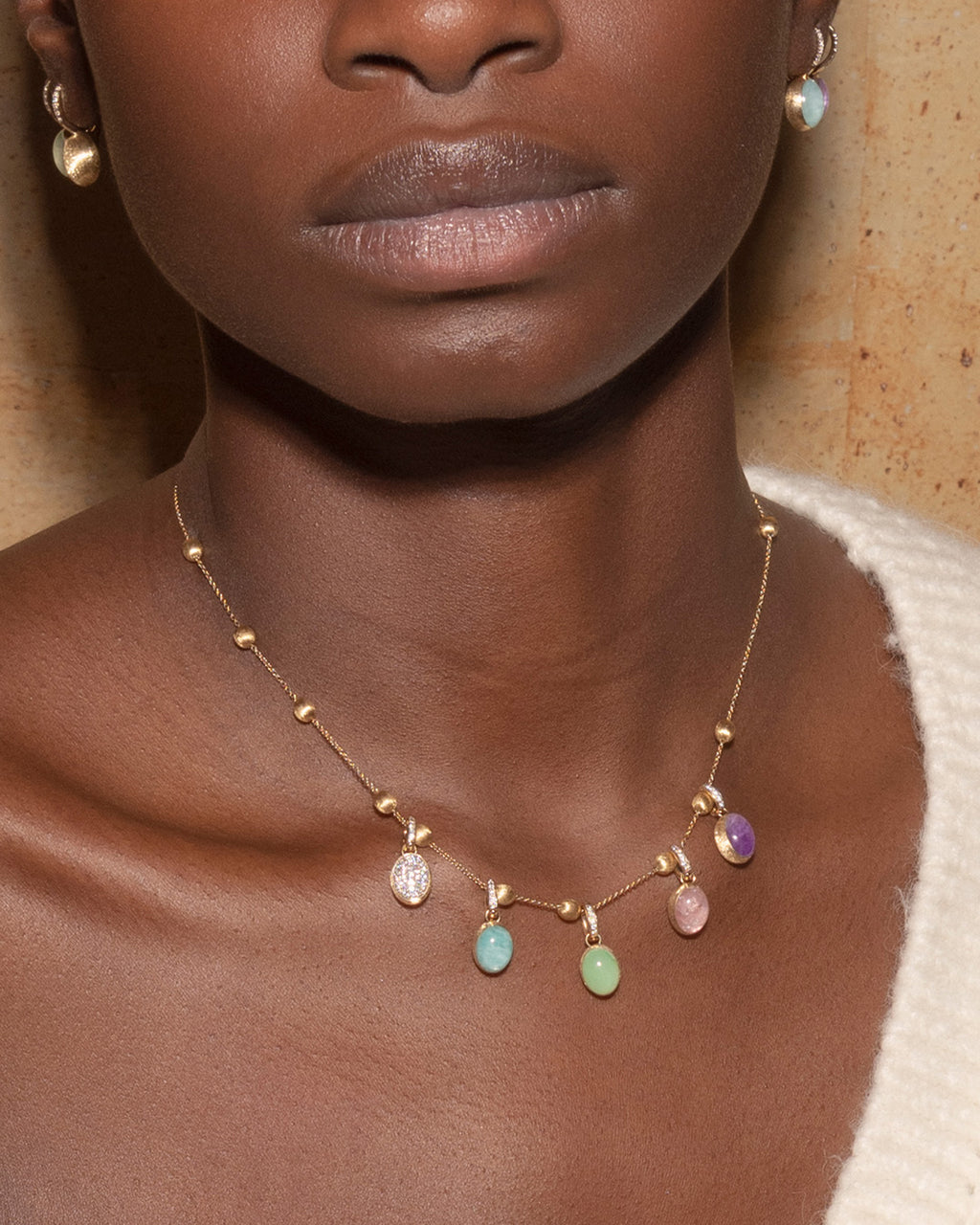 18k Gold Soffio Boules Necklace