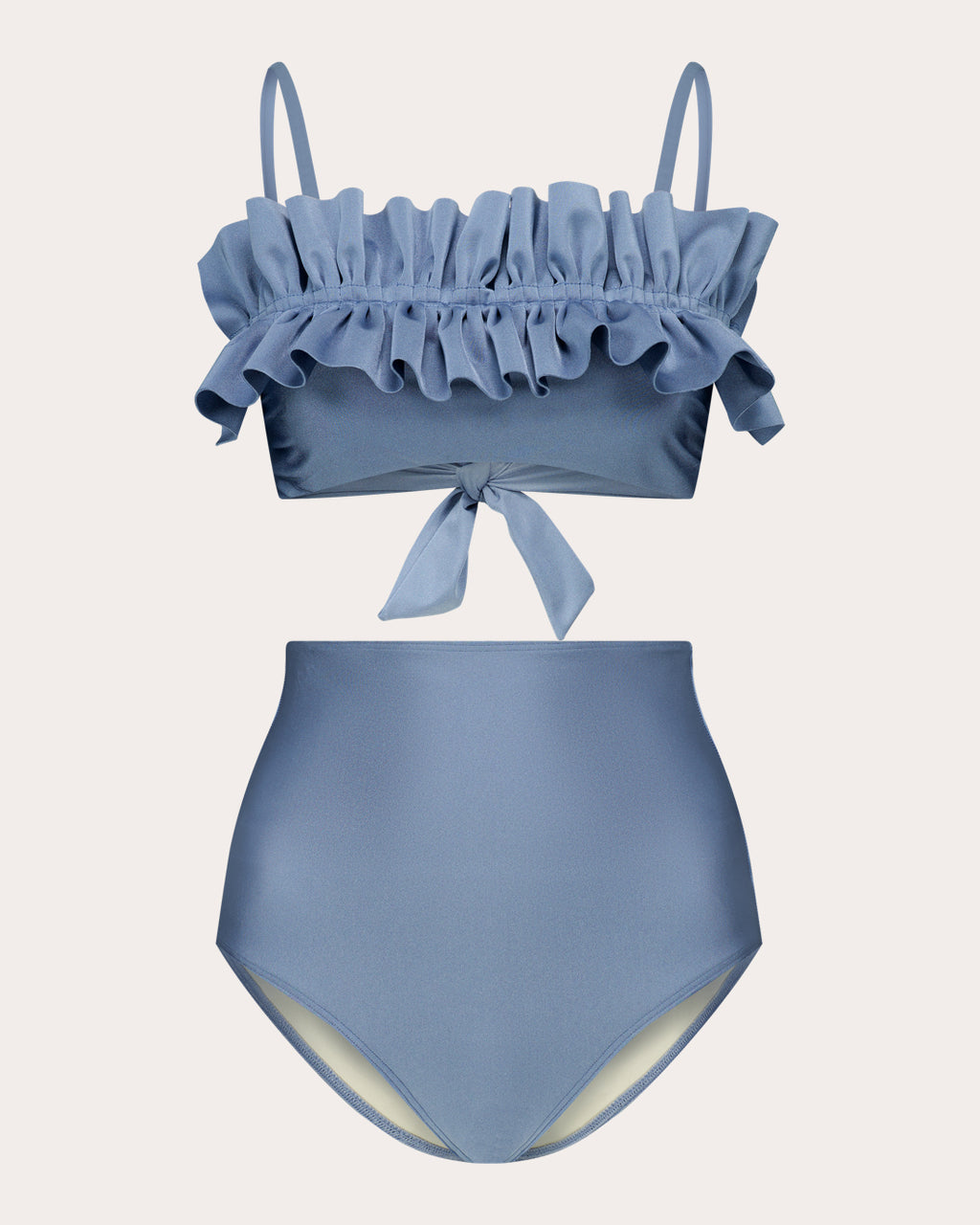 Nath Ruffle Bandeau Bikini Top