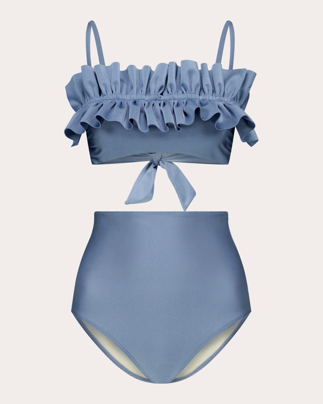 Nath Ruffle Bandeau Bikini Top