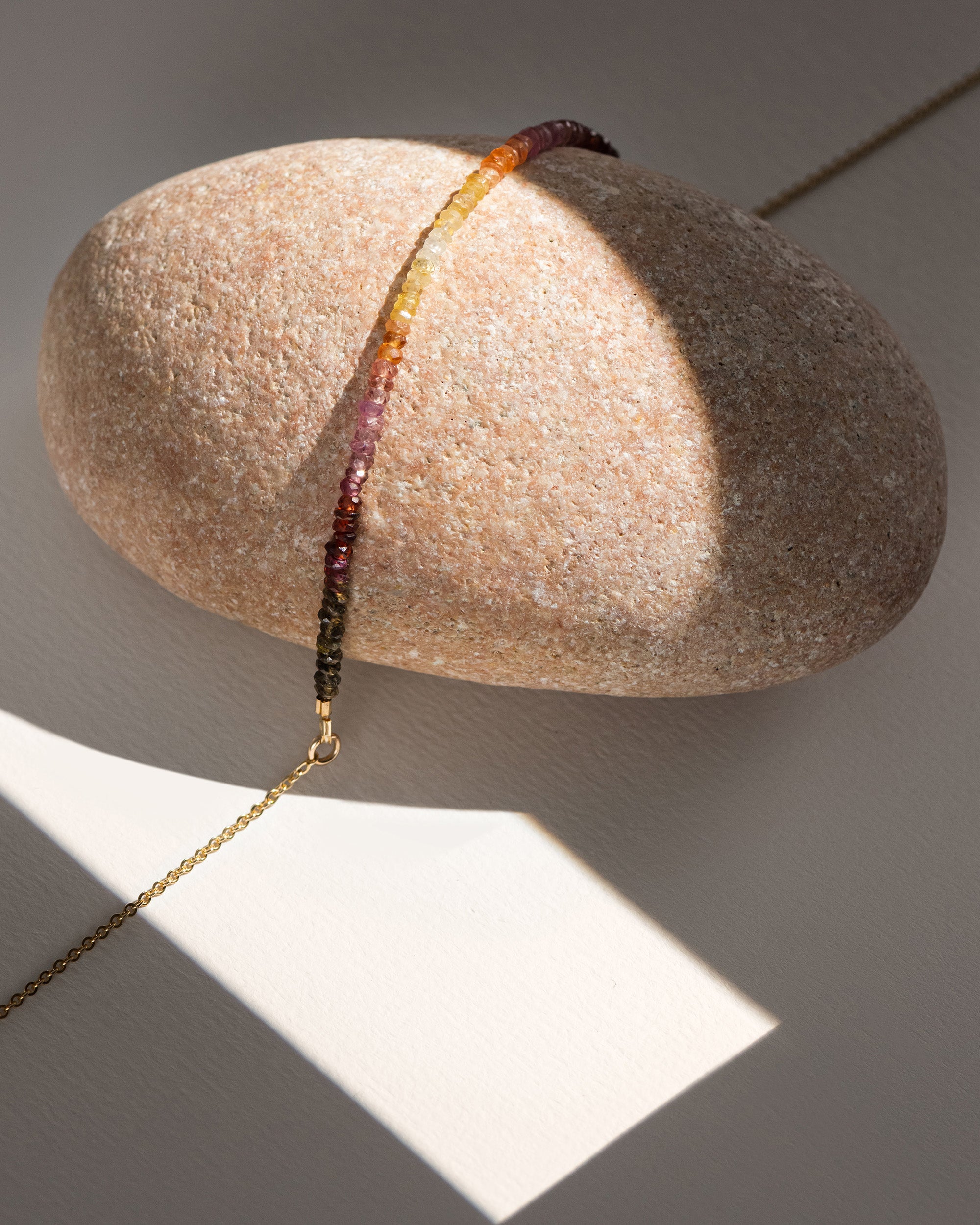 Fauve 14K Gold-Filled Rainbow Sapphire Necklace
