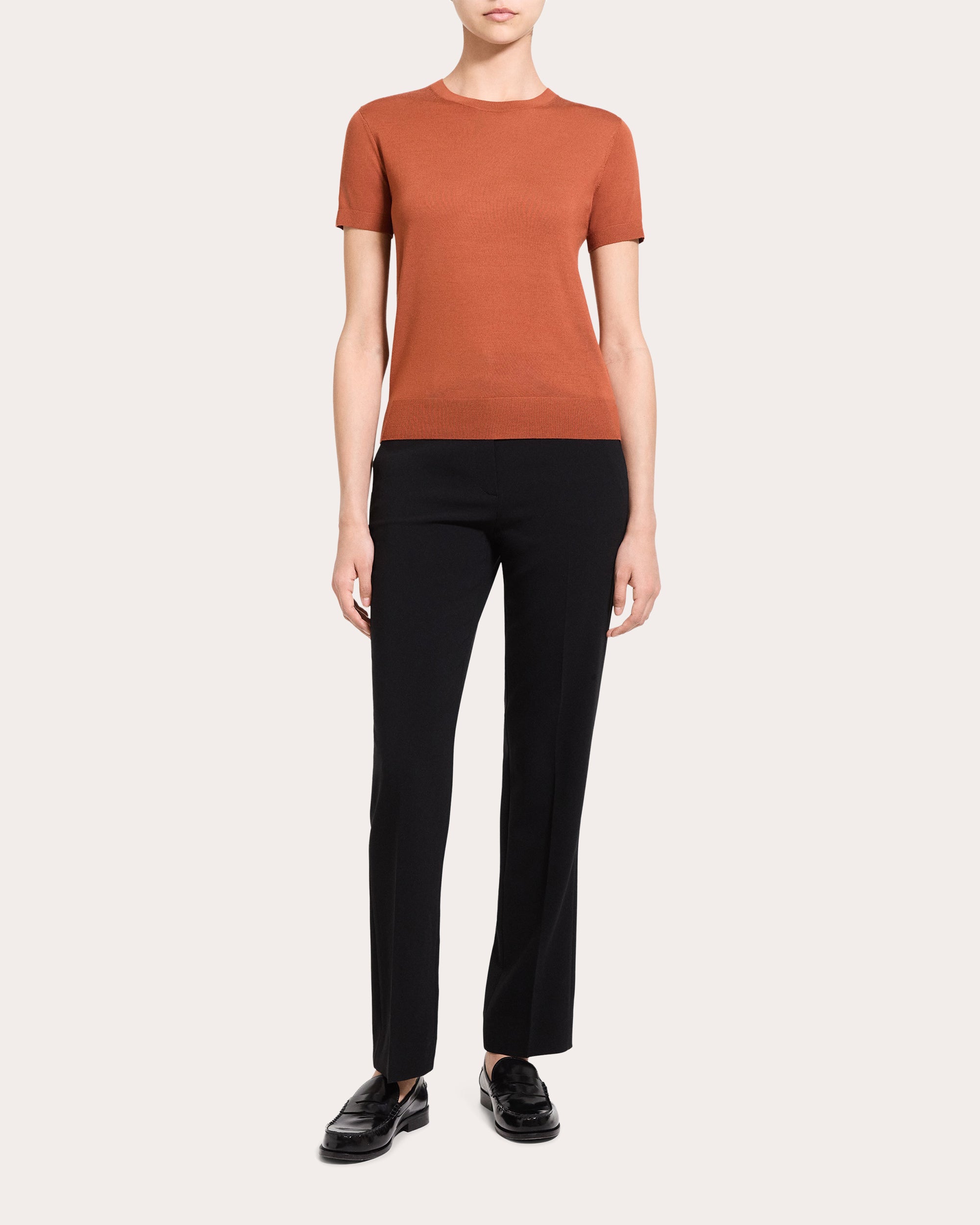 Regal Wool Basic Crewneck Top