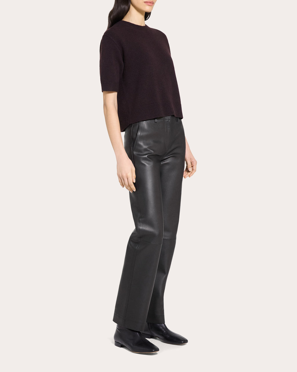 Cashmere Knit Crewneck T-Shirt