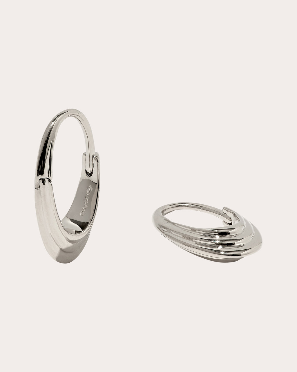 Roscida Ridged Hoop Earrings