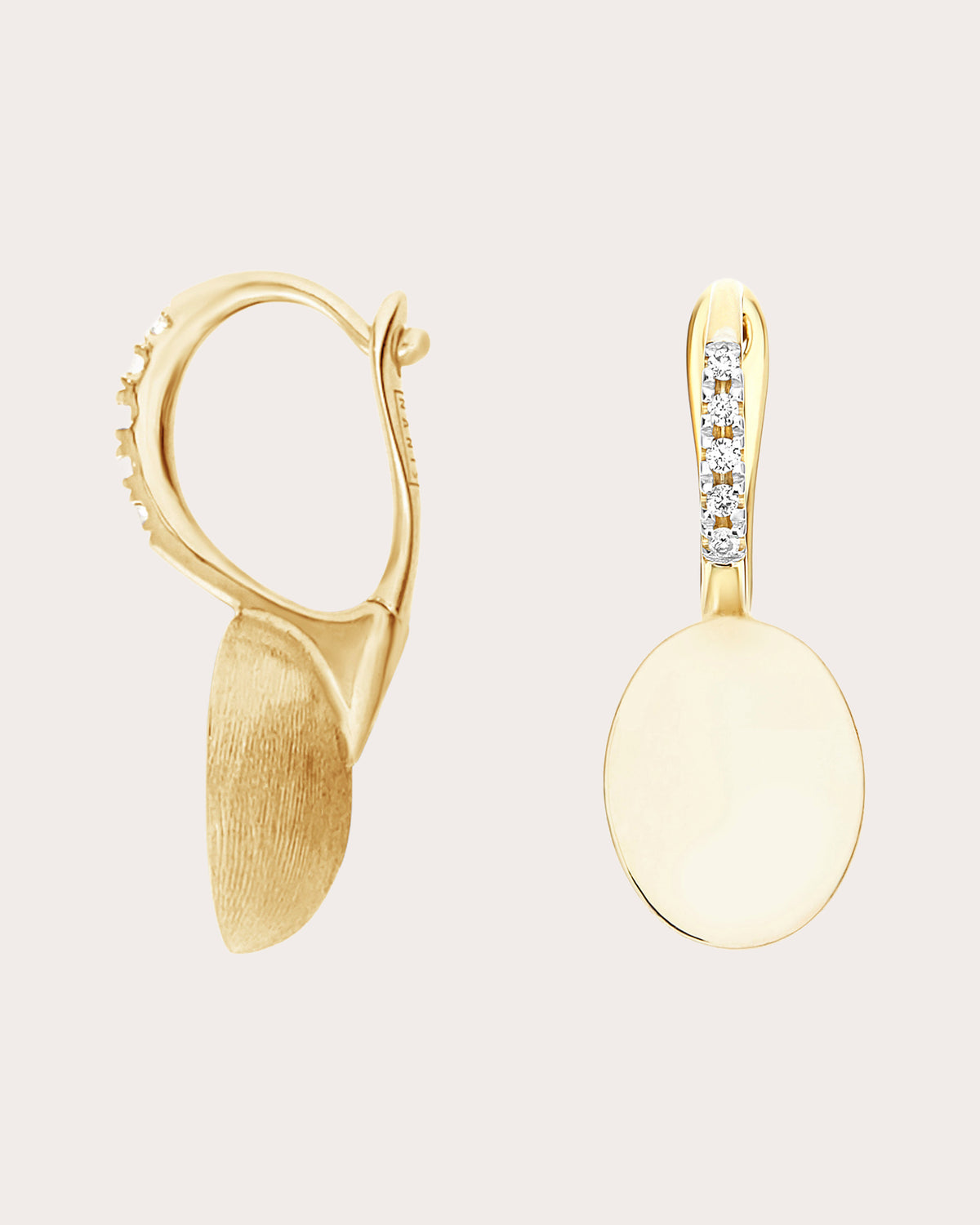 Diamond Sway Small Ciliegine Drop Earrings