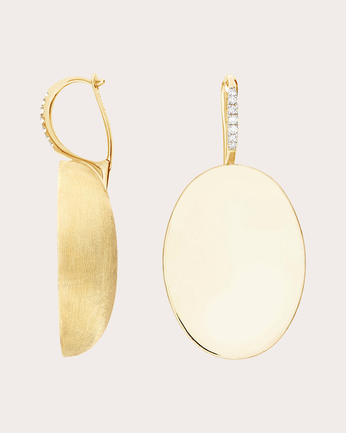 Diamond Sway Maxi Ciliegine Drop Earrings
