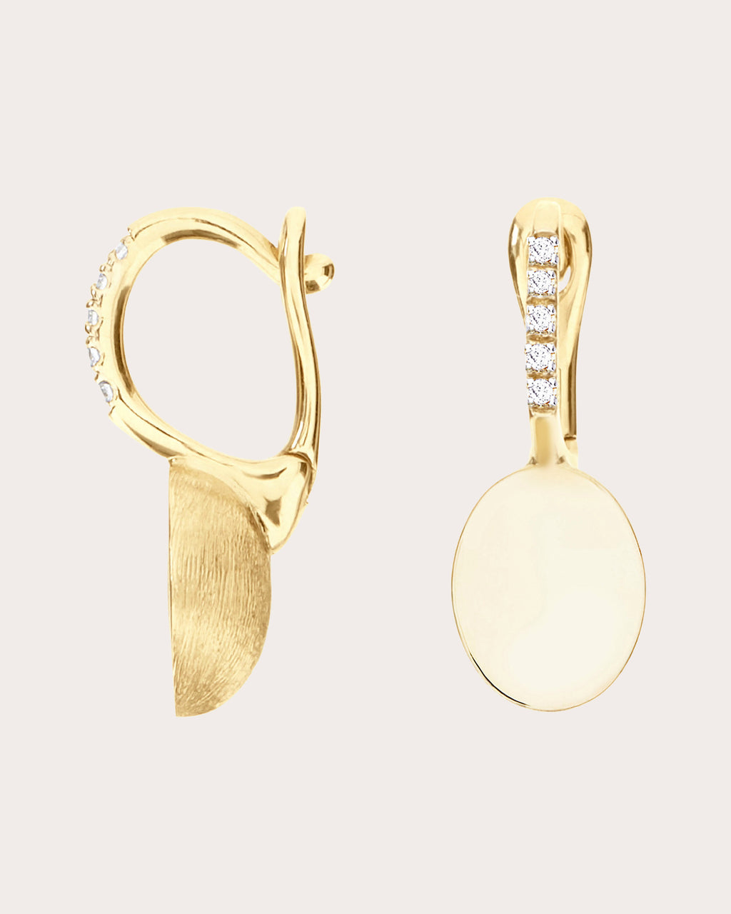 Diamond Sway Mini Ciliegine Drop Earrings