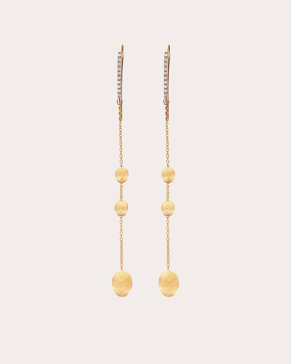 Diamond & 18k Gold Soffio Drop Earrings