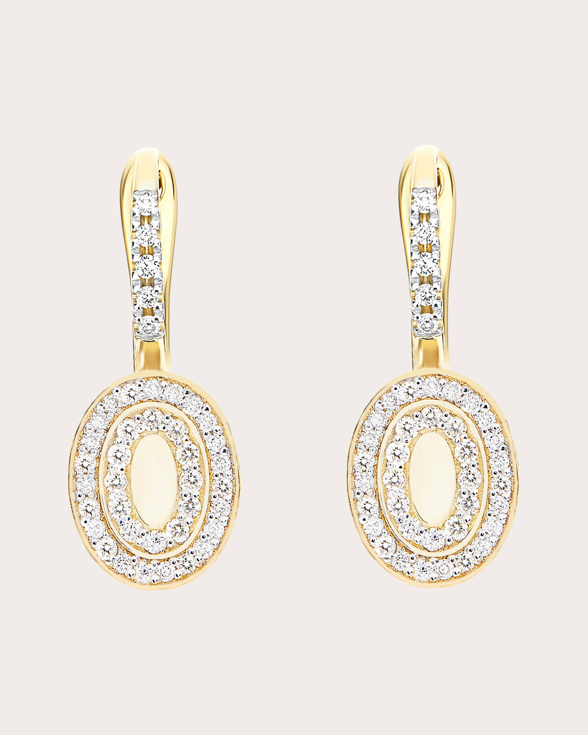 Diamond Pavé Small Sway Ciliegine Drop Earrings