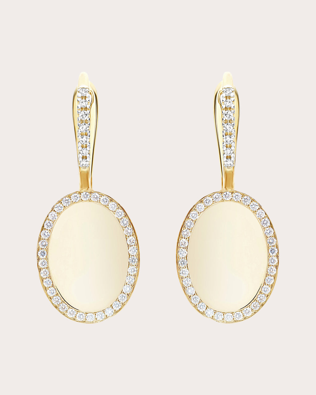 Diamond Halo Medium Sway Ciliegine Drop Earrings