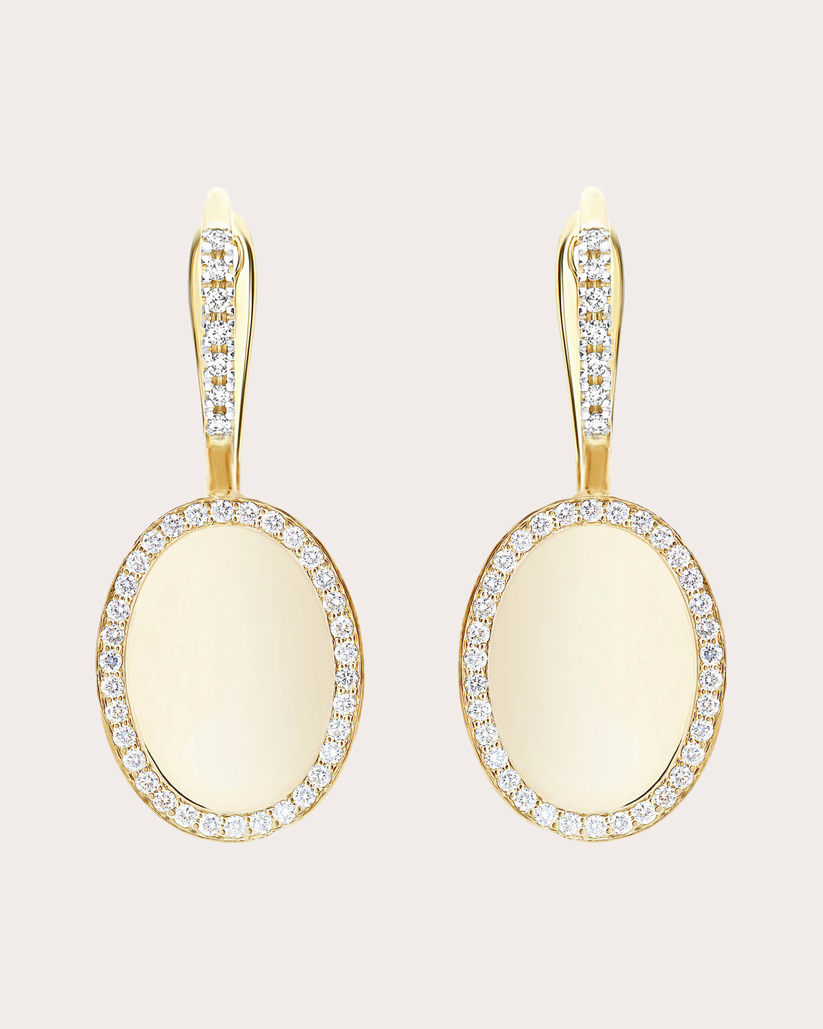 Diamond Halo Medium Sway Ciliegine Drop Earrings
