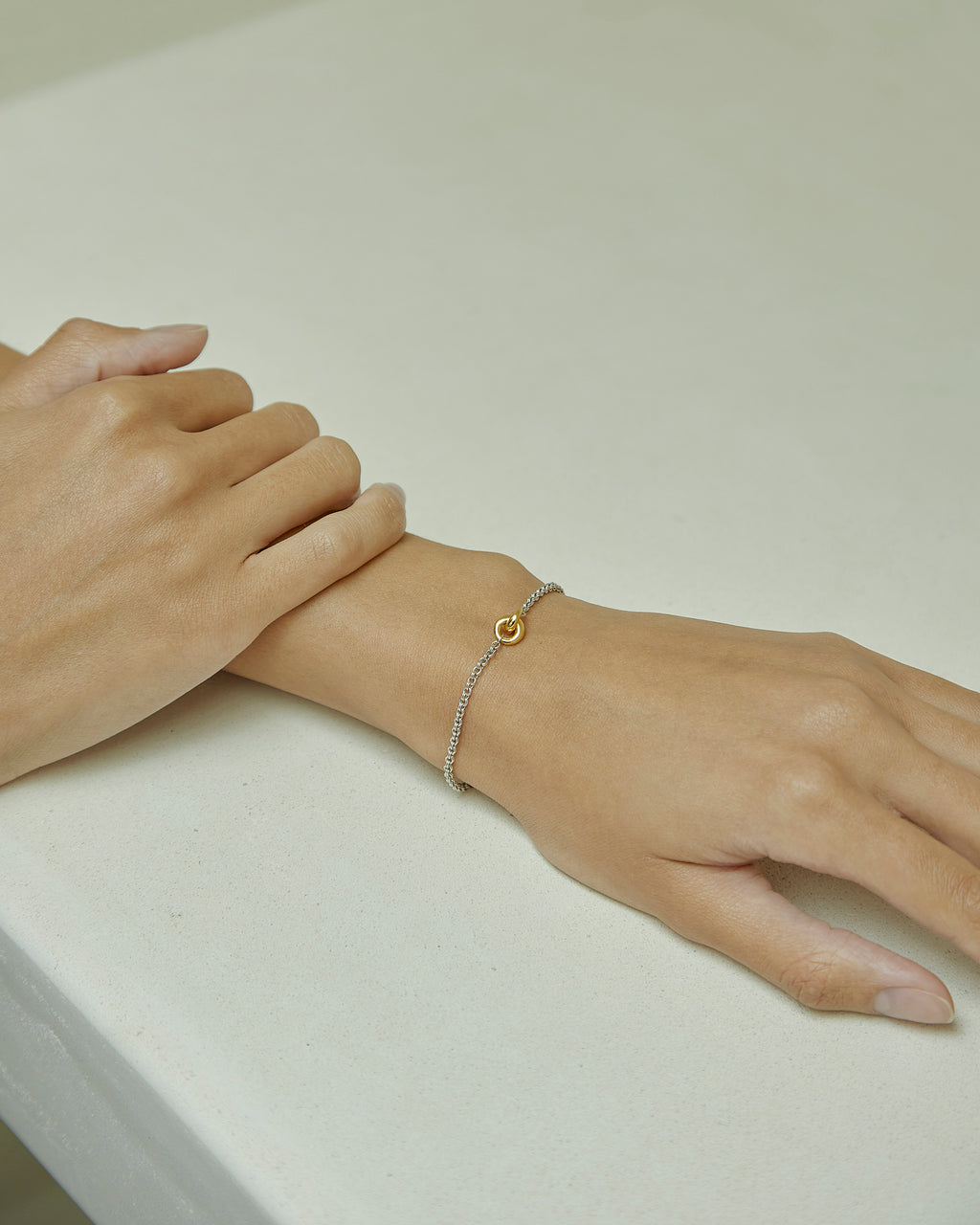 Two-Tone Link Up Bracelet