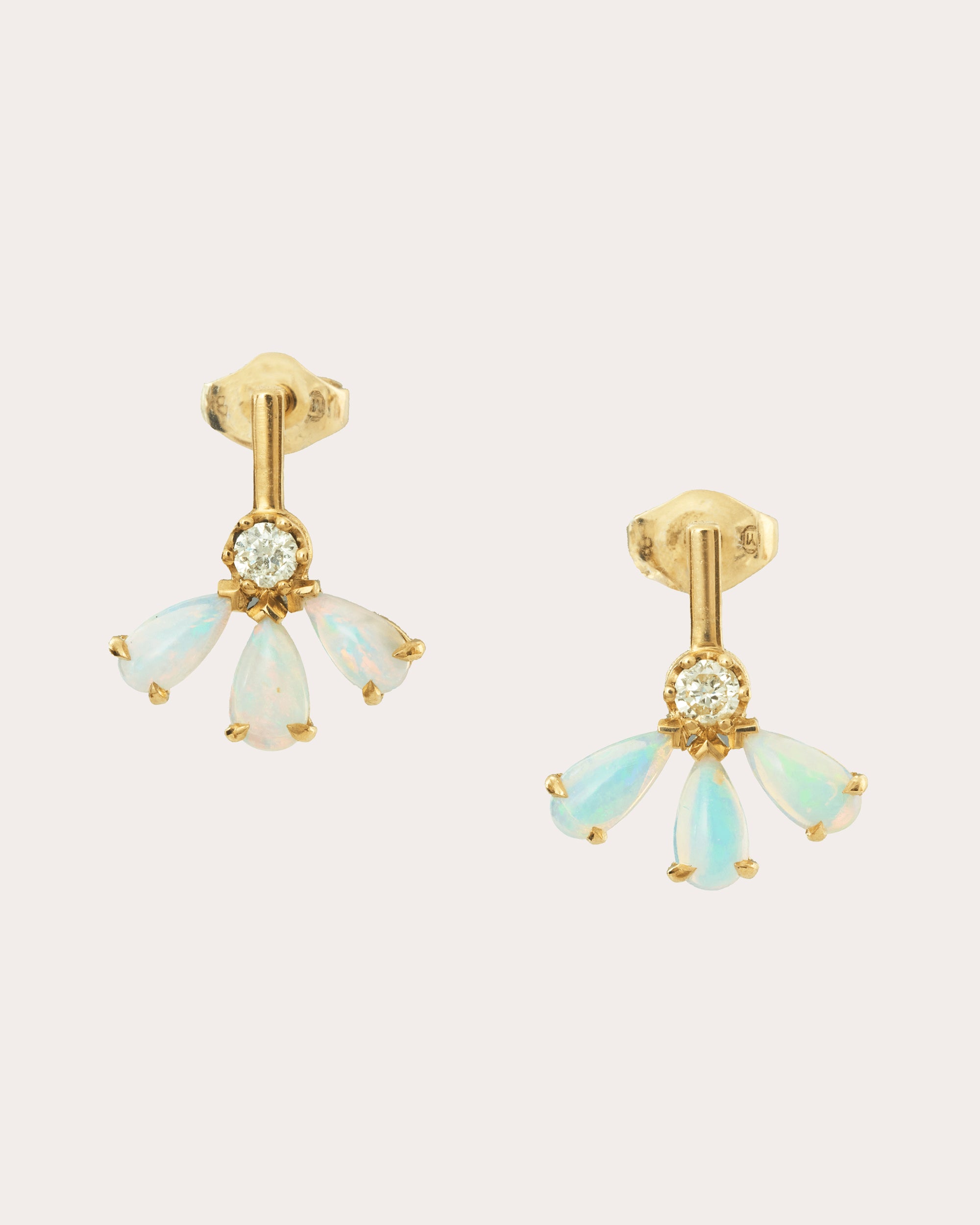 Opal & Diamond Fauna Stud Earrings