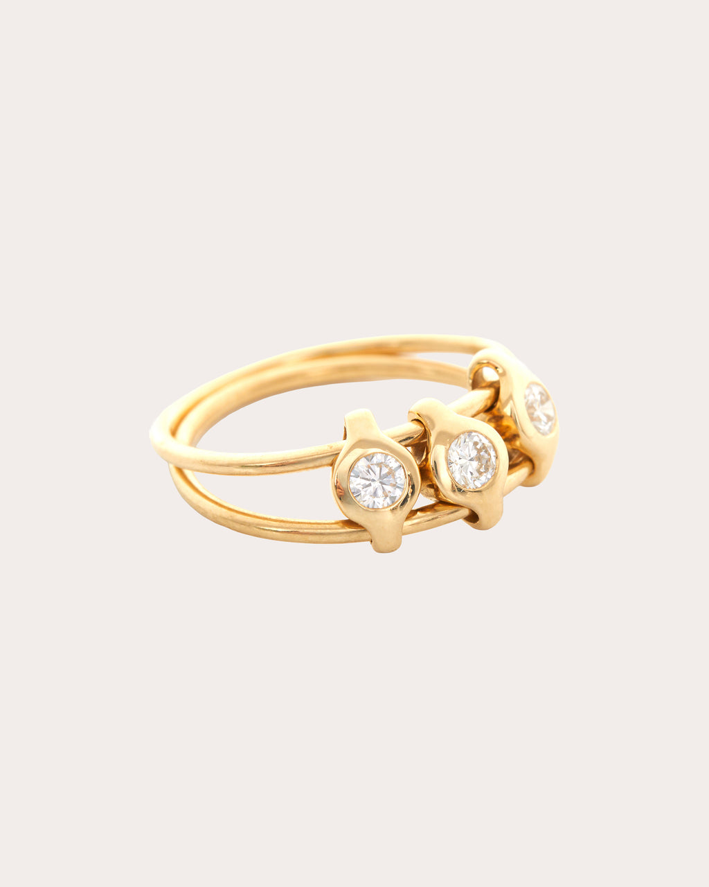 Diamond & 18k Gold Orbit Ring
