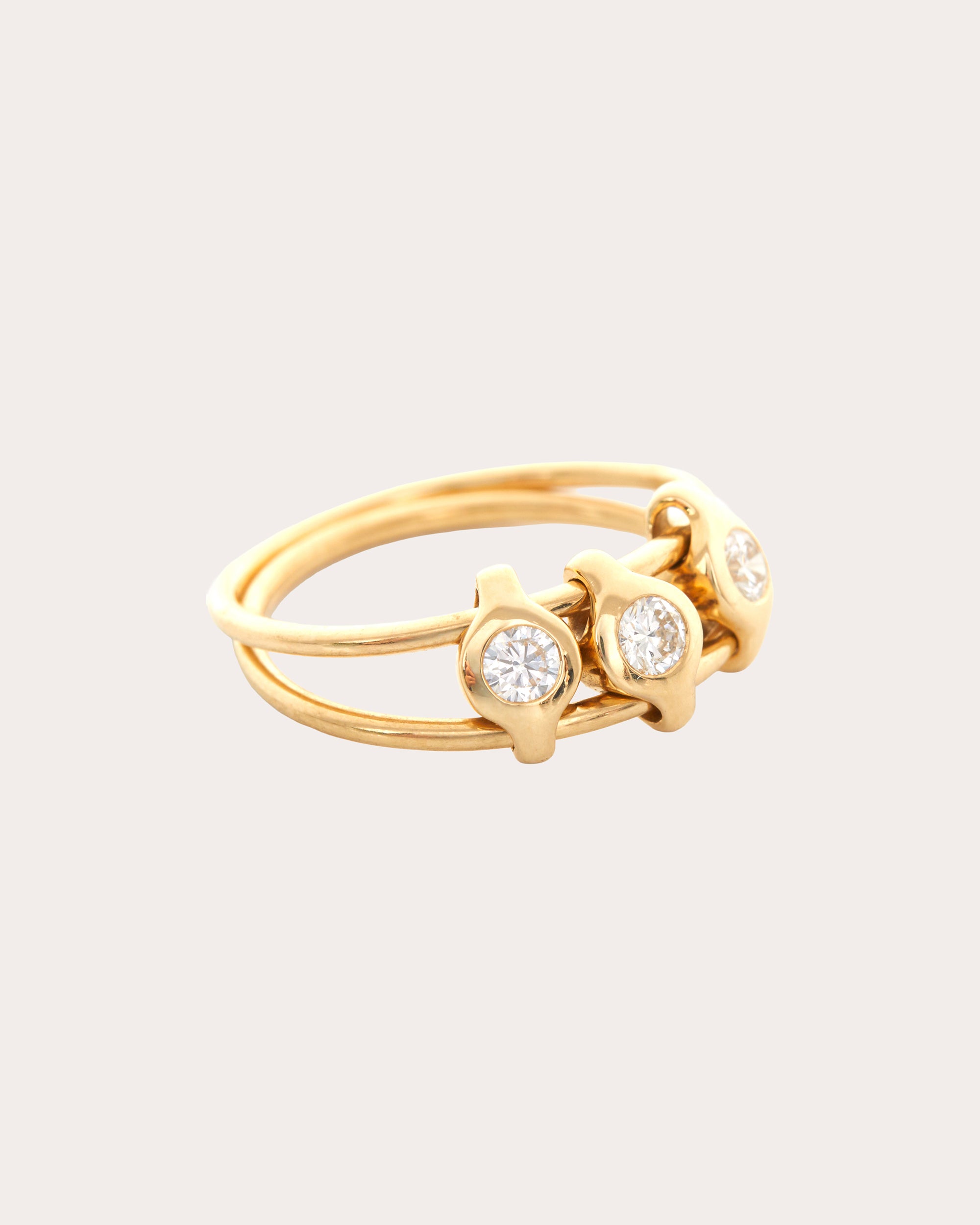 Diamond & 18k Gold Orbit Ring