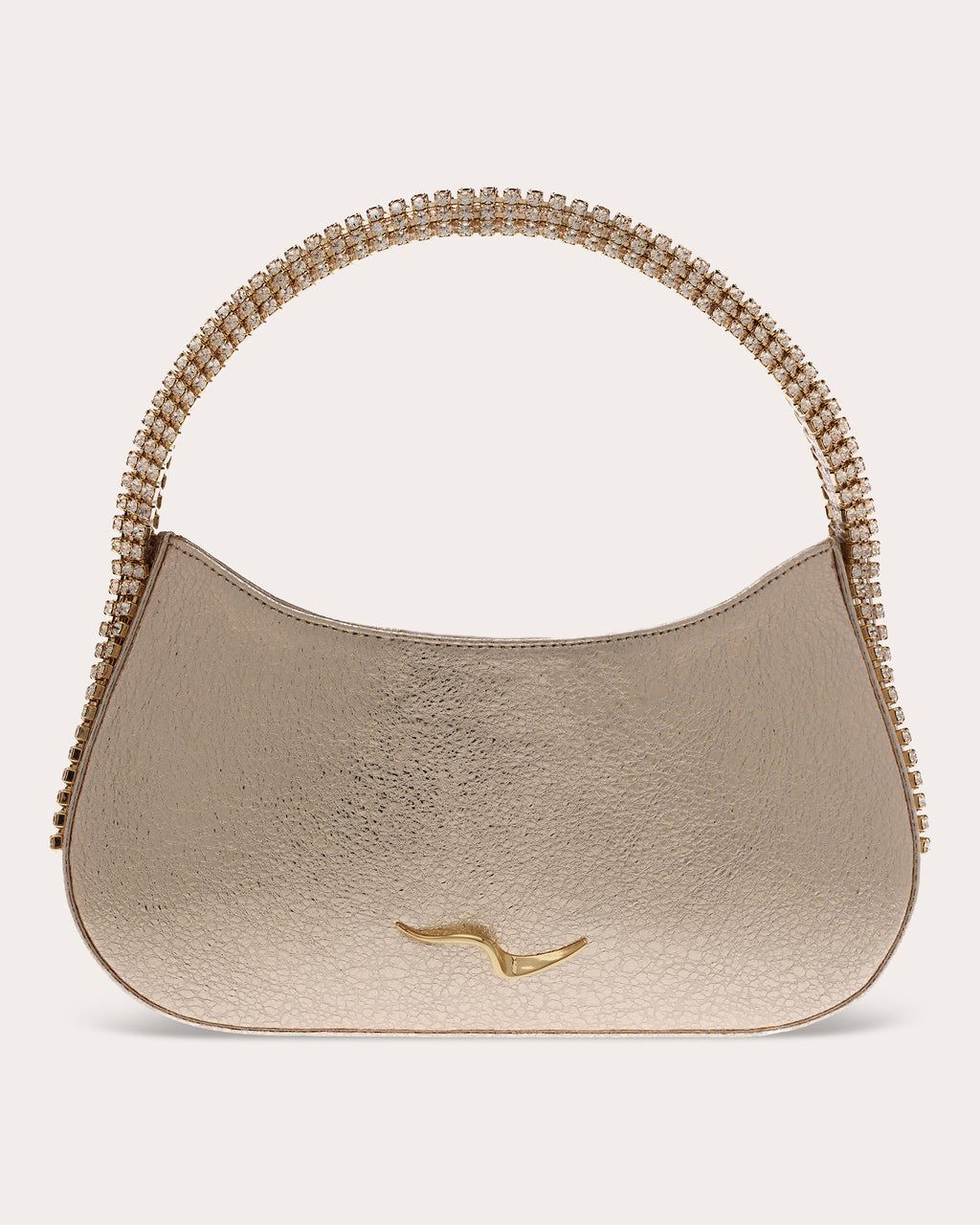 Koda Crystal Metallic Leather Shoulder Bag