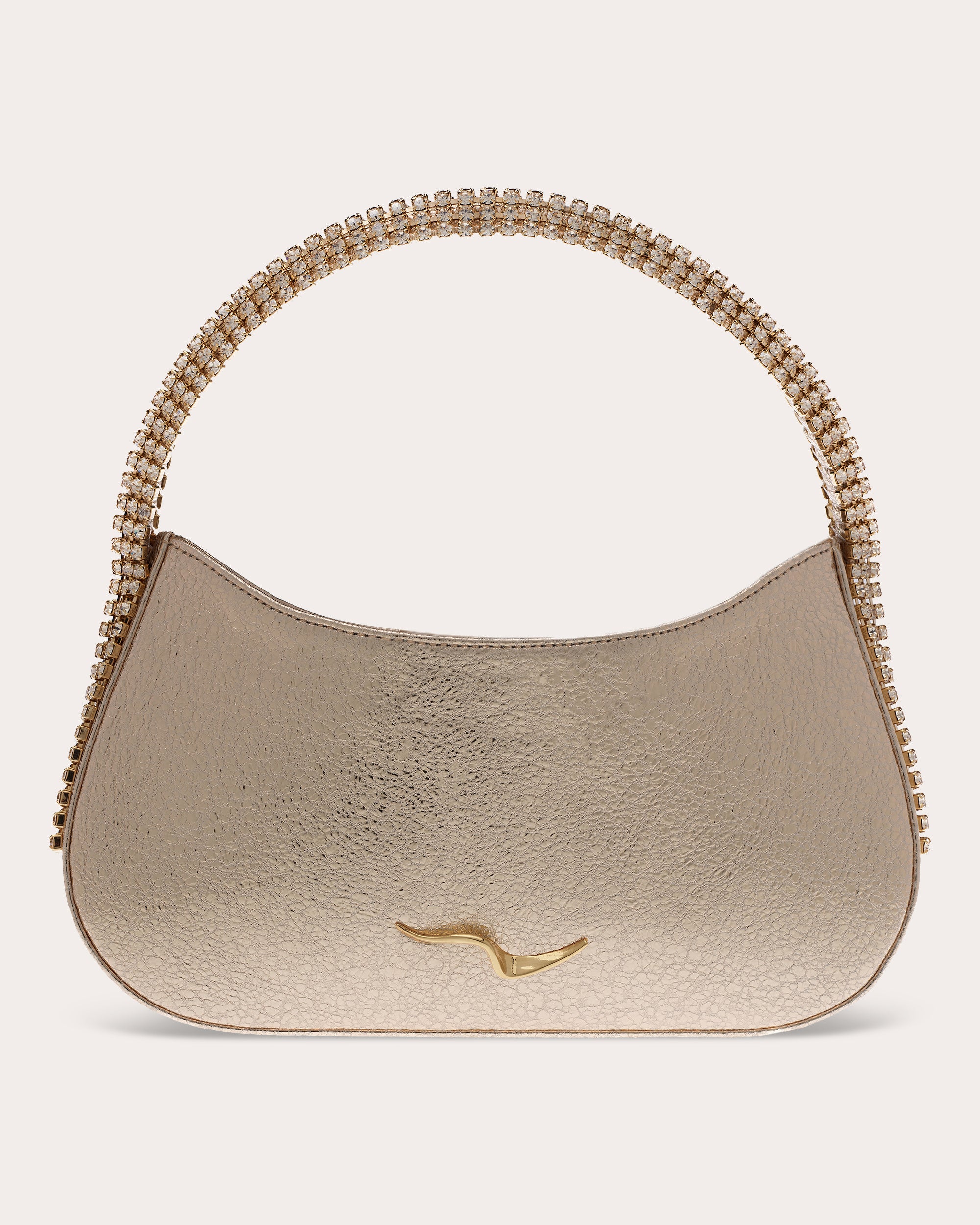 Koda Crystal Metallic Leather Shoulder Bag