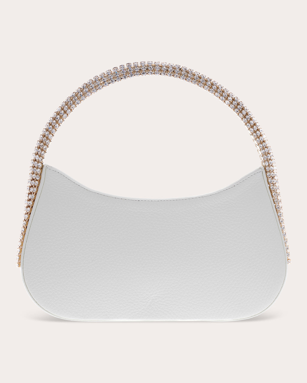 Koda Crystal-Embellished Grained-Leather Shoulder Bag