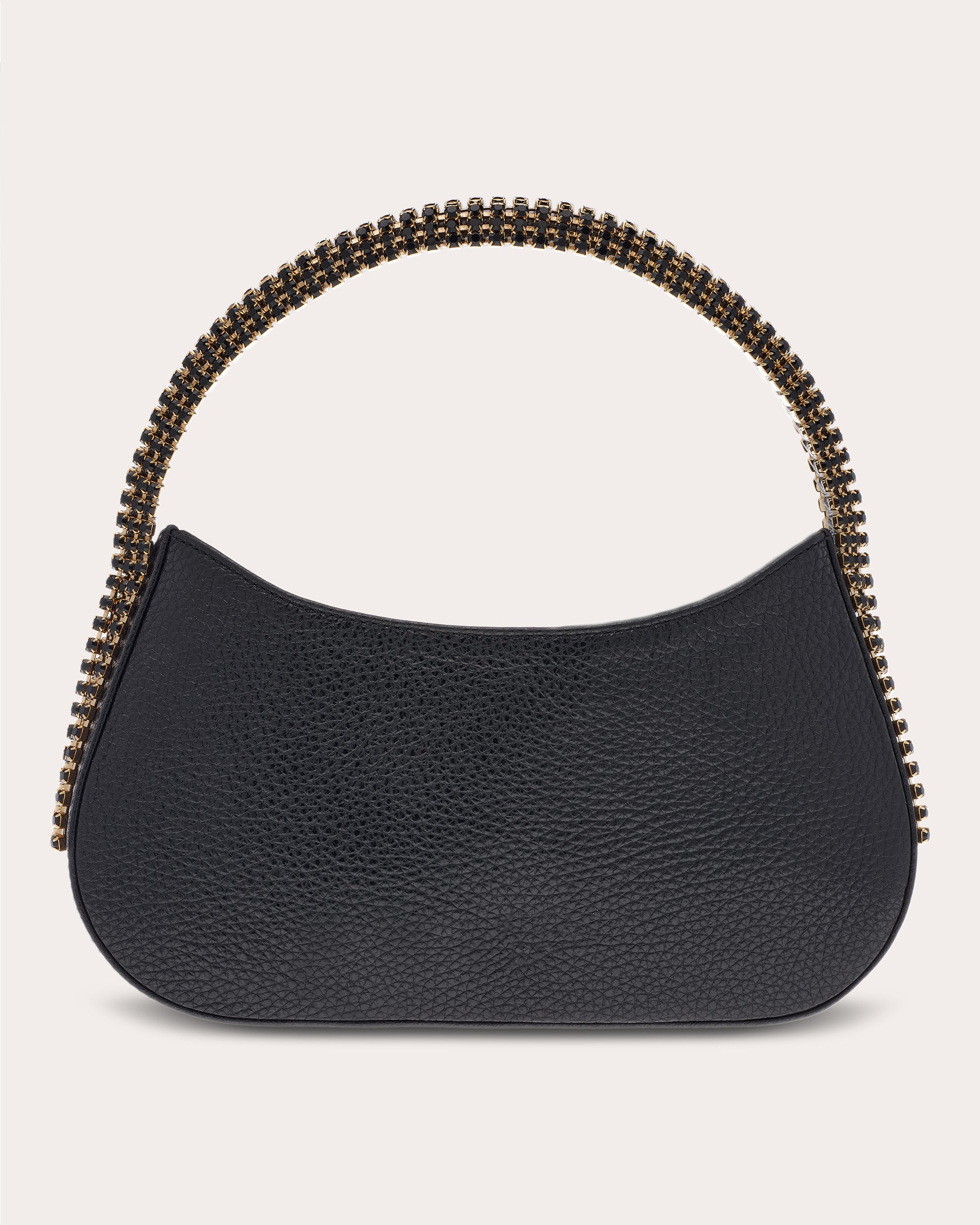 Koda Crystal-Embellished Grained-Leather Shoulder Bag