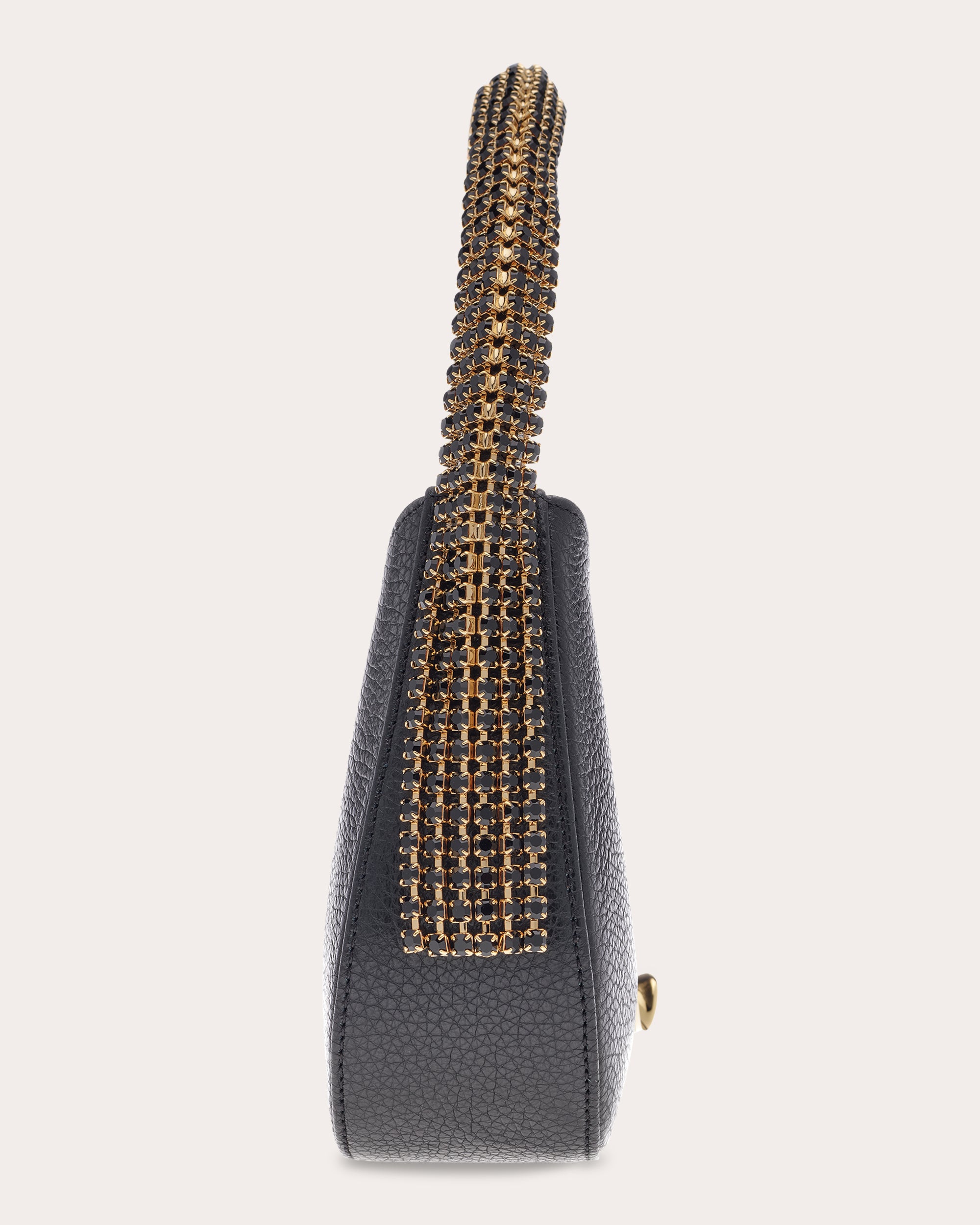 Koda Crystal-Embellished Grained-Leather Shoulder Bag