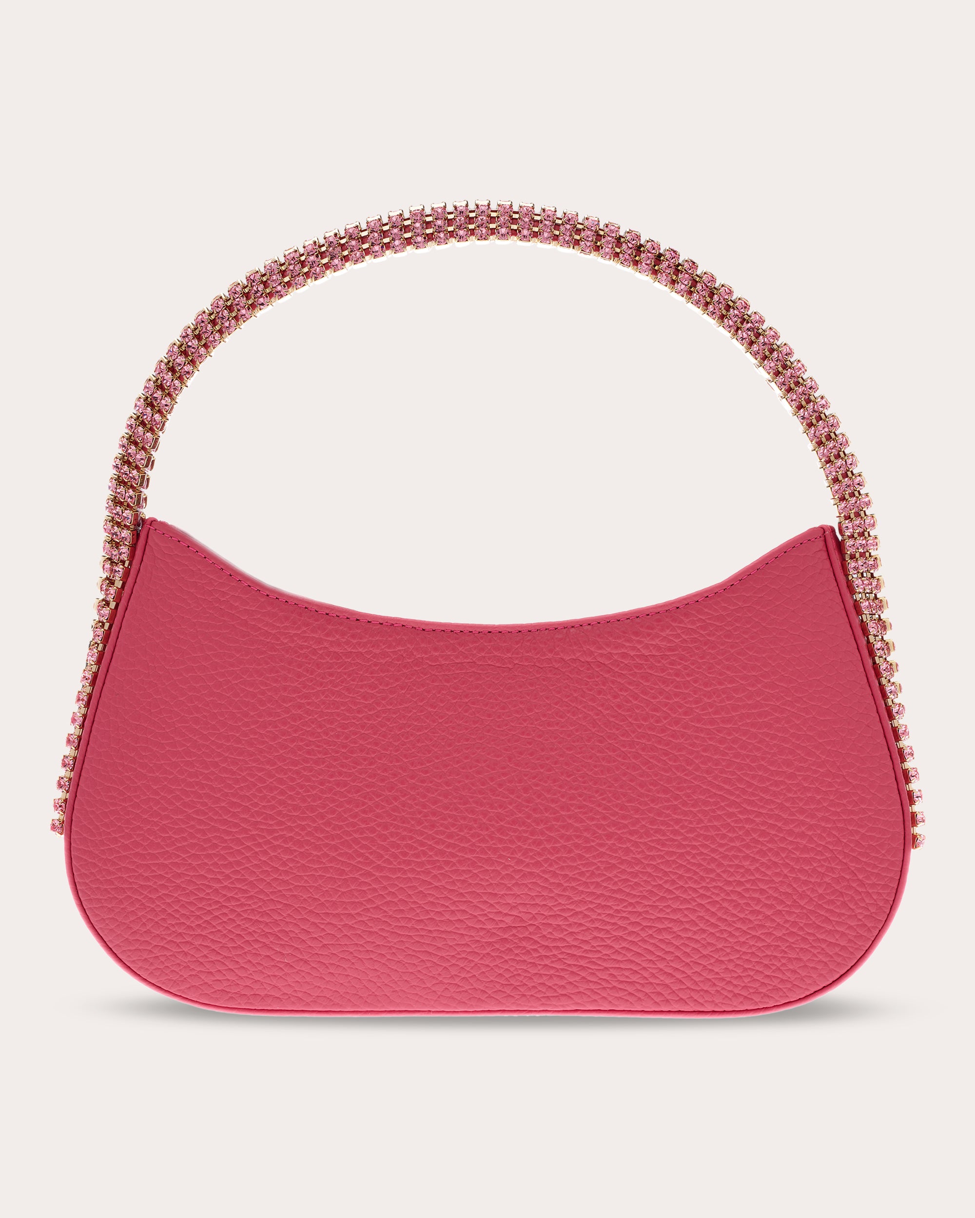 Koda Crystal-Embellished Grained-Leather Shoulder Bag