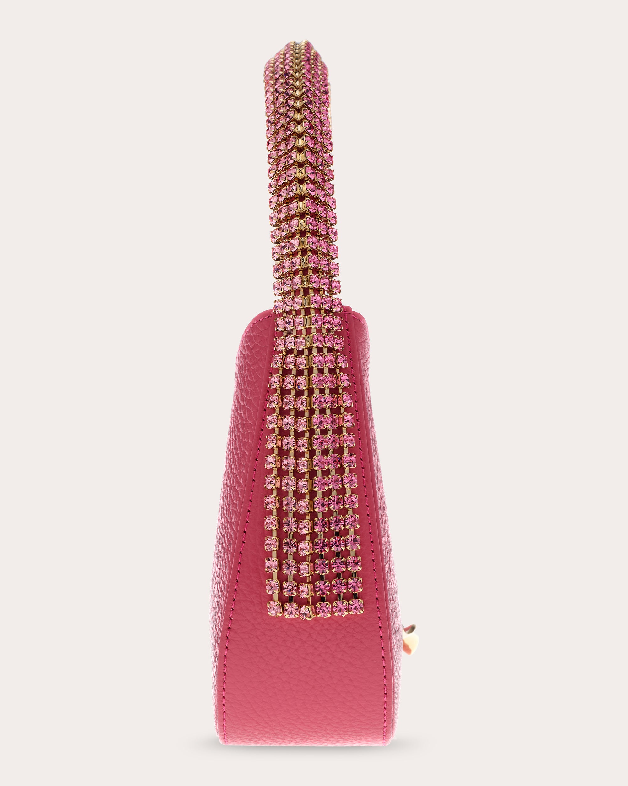 Koda Crystal-Embellished Grained-Leather Shoulder Bag