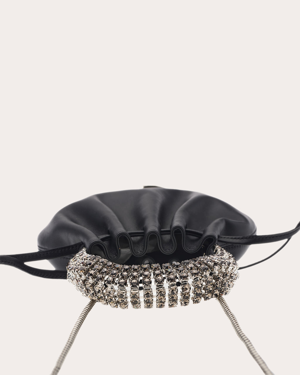 Ayla Crystal-Embellished Leather Tote