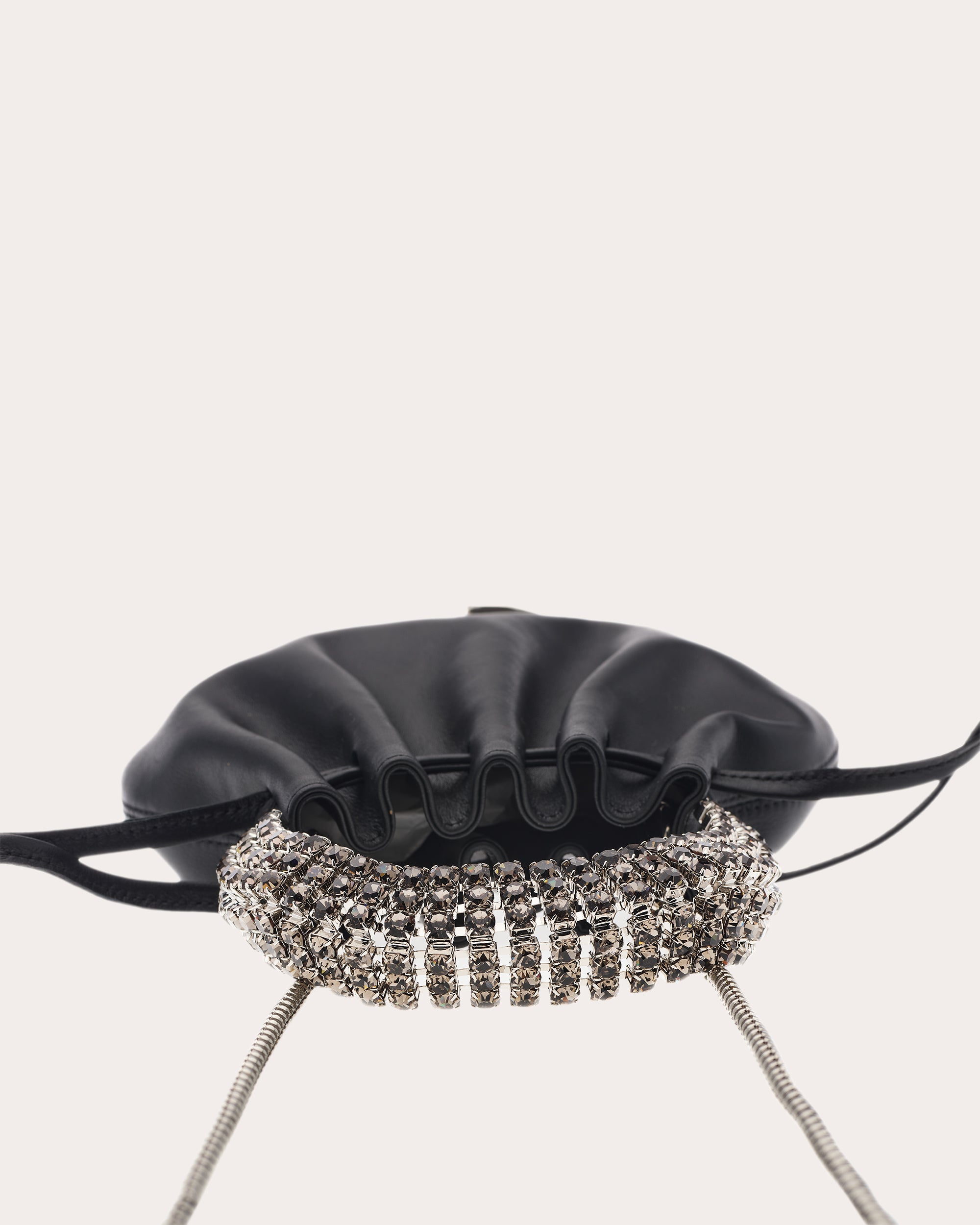 Ayla Crystal-Embellished Leather Tote