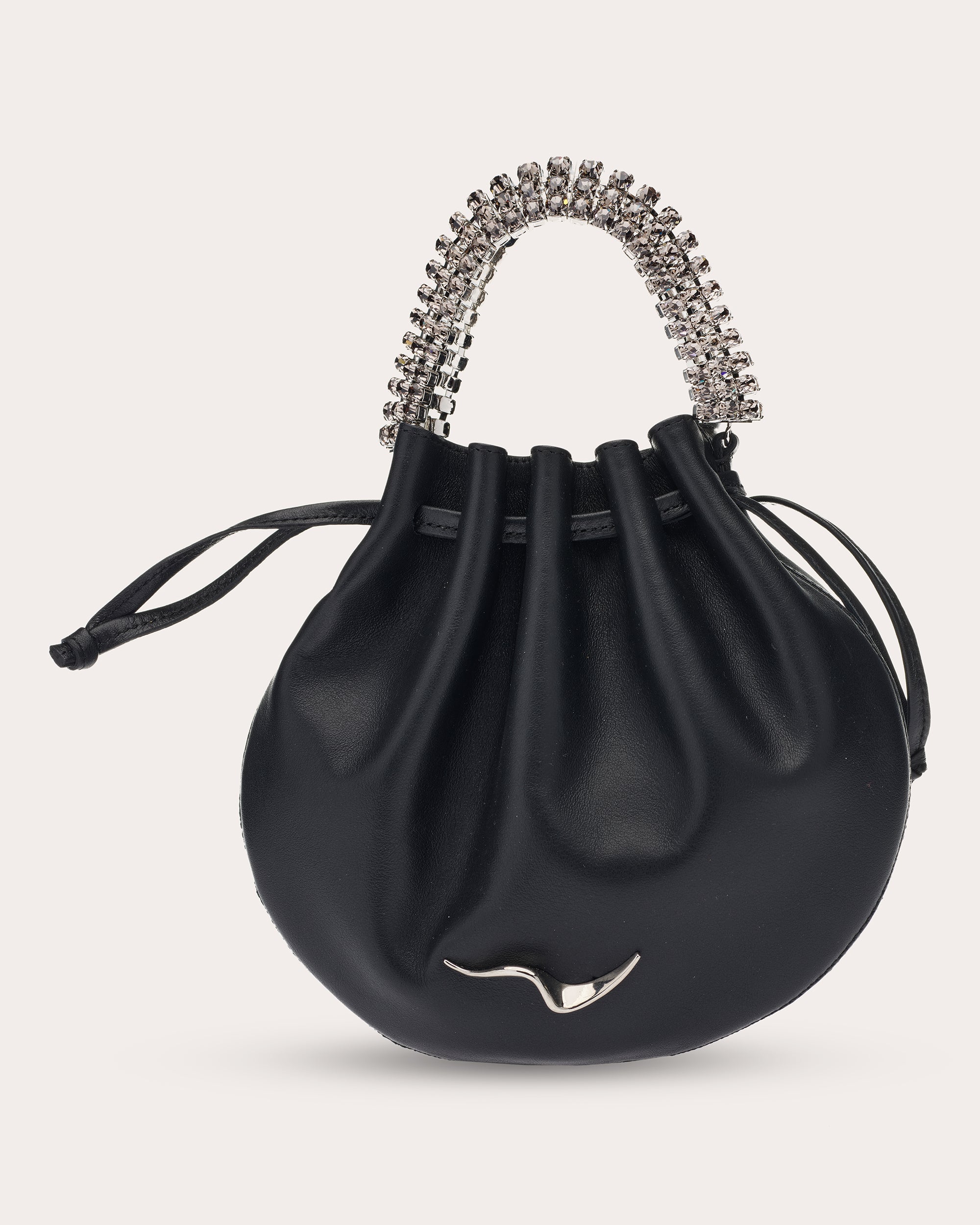 Ayla Crystal-Embellished Leather Tote