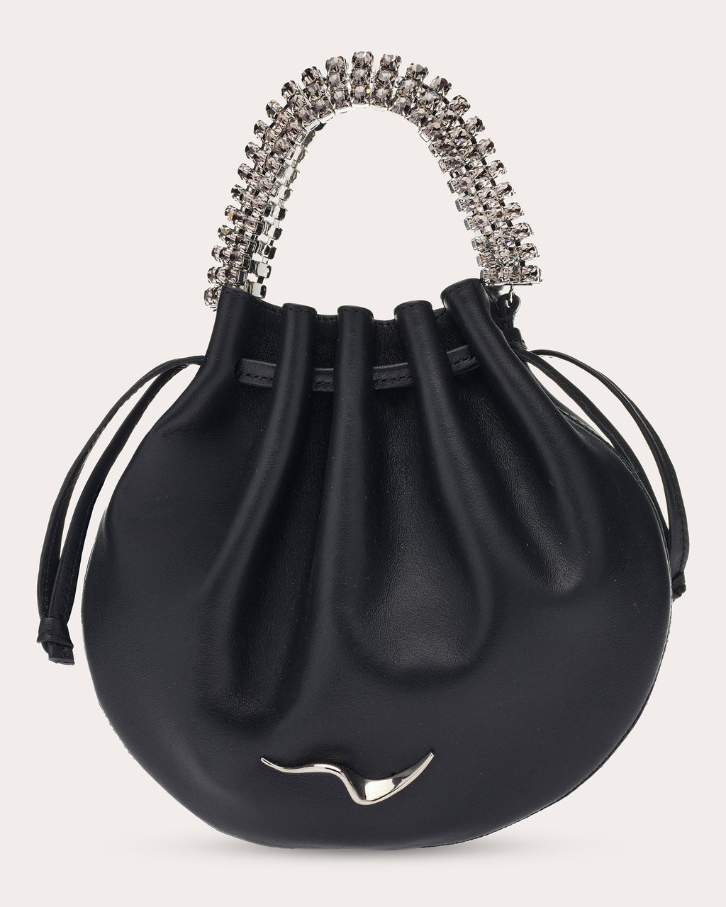 Ayla Crystal-Embellished Leather Tote