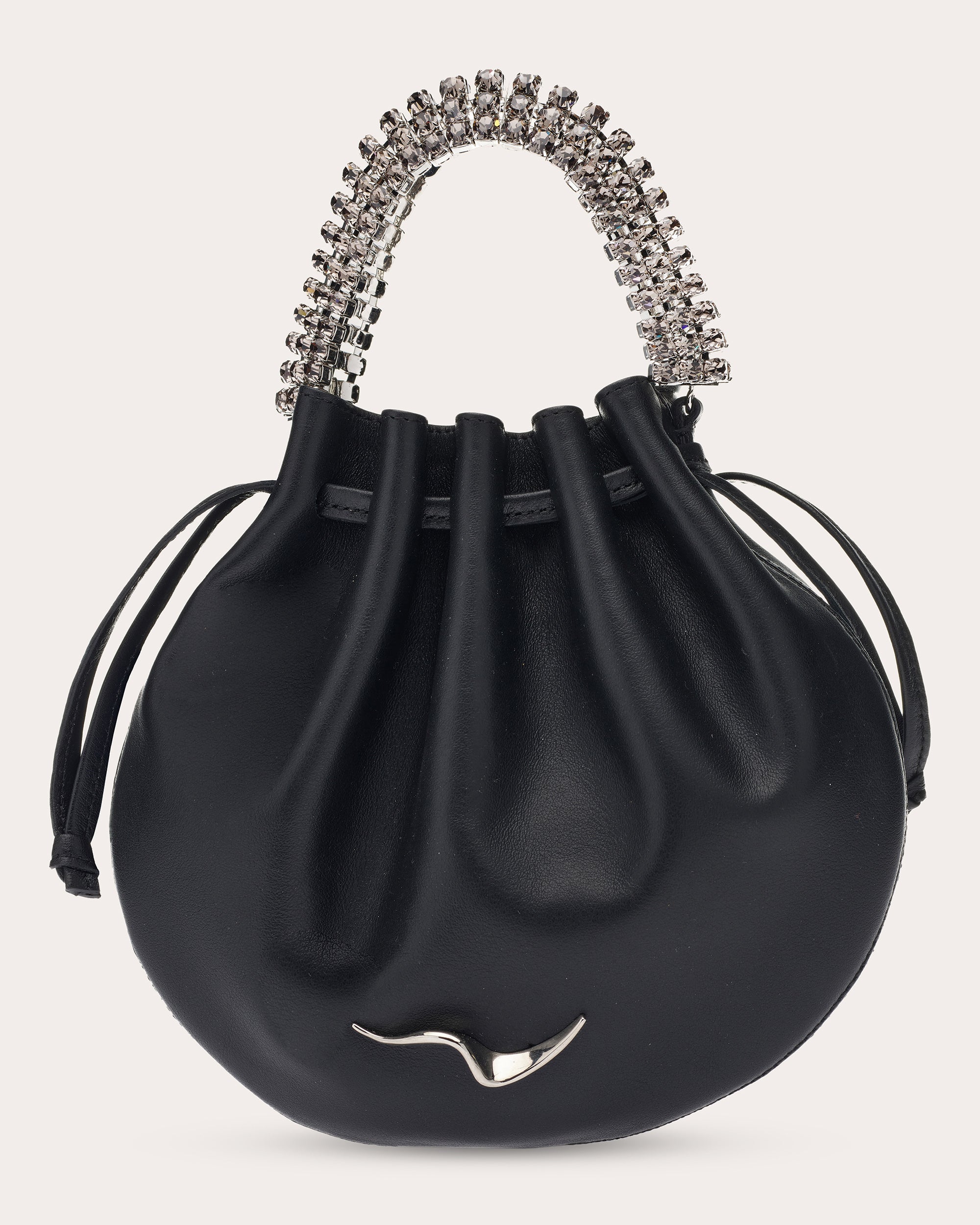 Ayla Crystal-Embellished Leather Tote