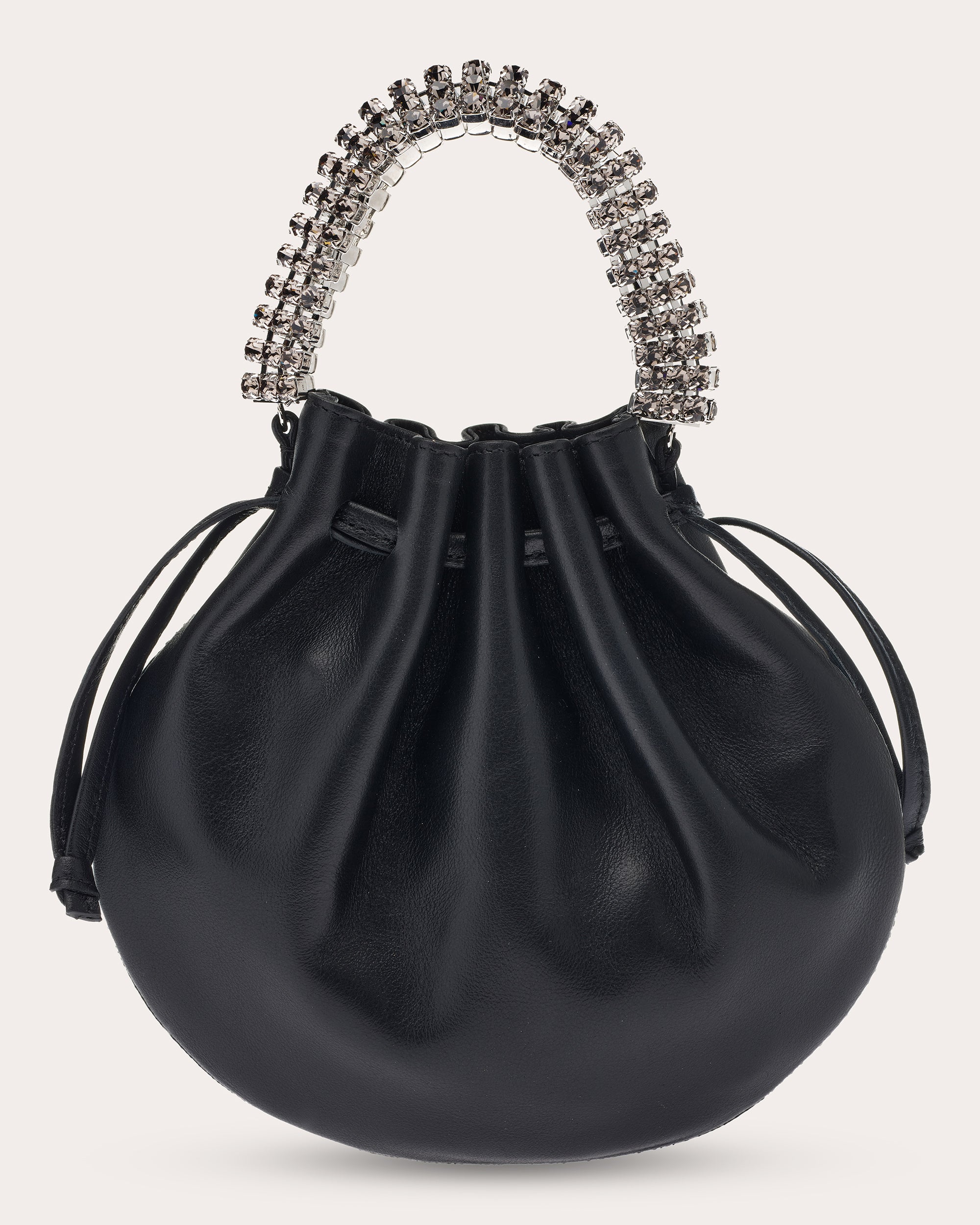 Ayla Crystal-Embellished Leather Tote