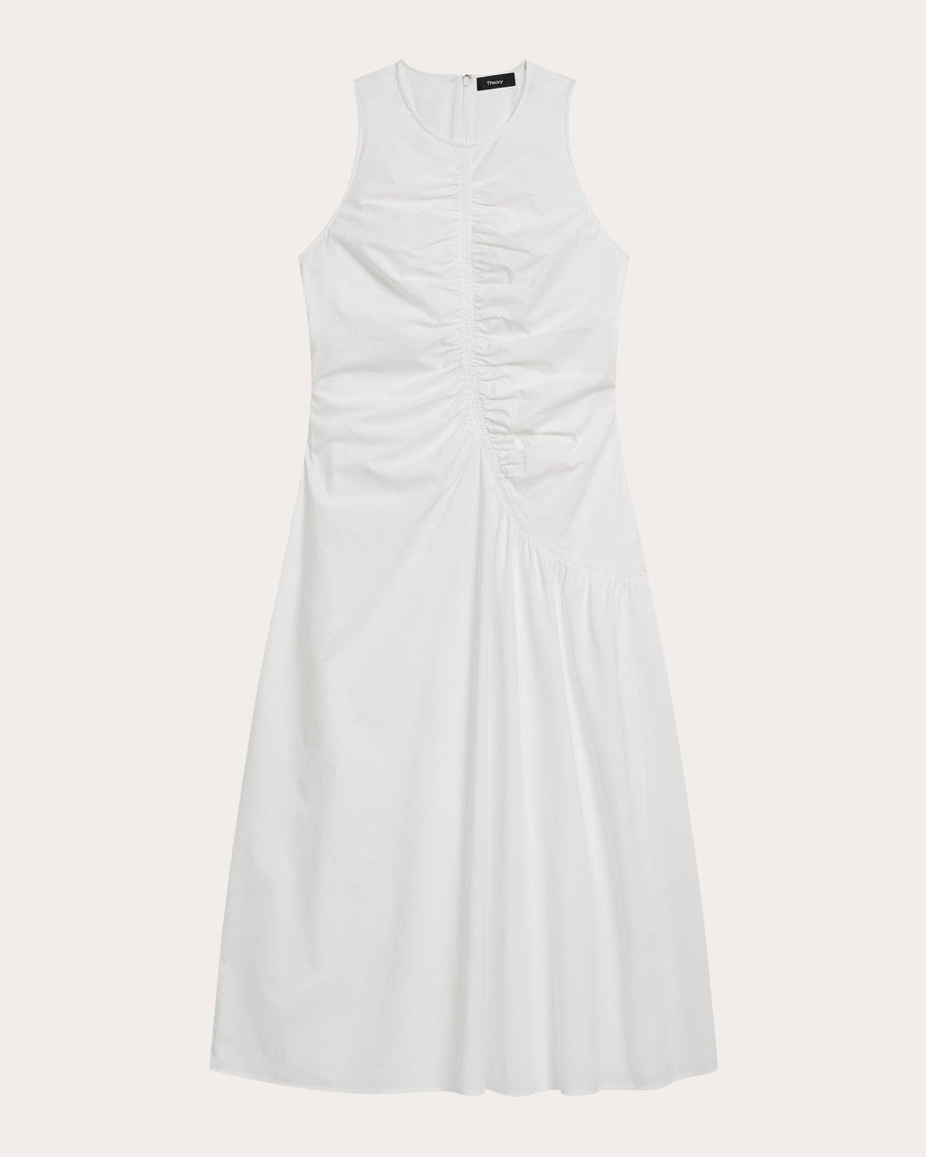 Asymmetric Ruched Tank Dress