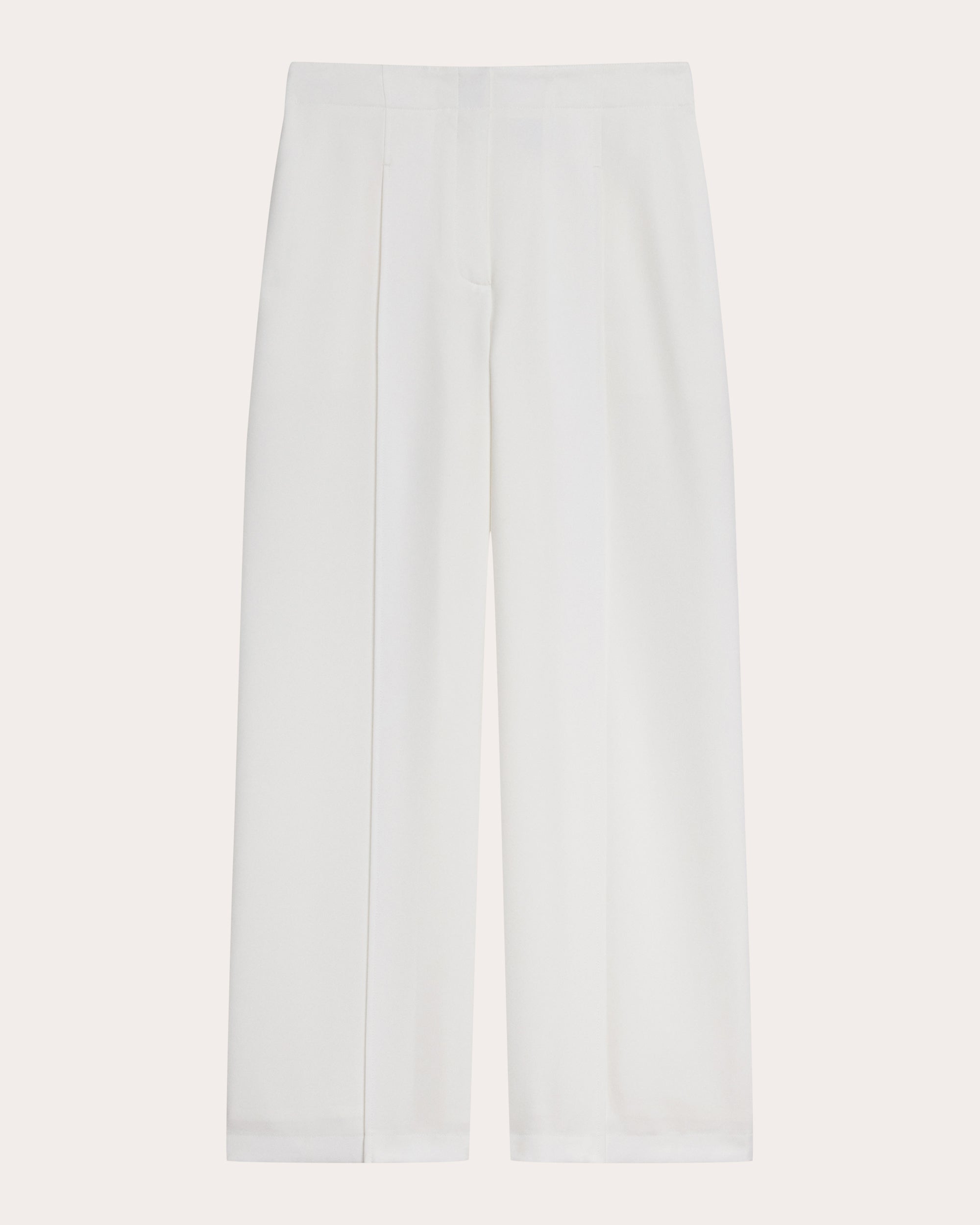City Twill Deep Pleated Crop Pants